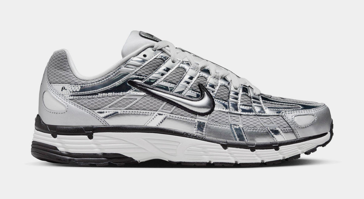 Nike P-6000 Metallic Silver Mens Running Shoes Metallic Silver Sail ...