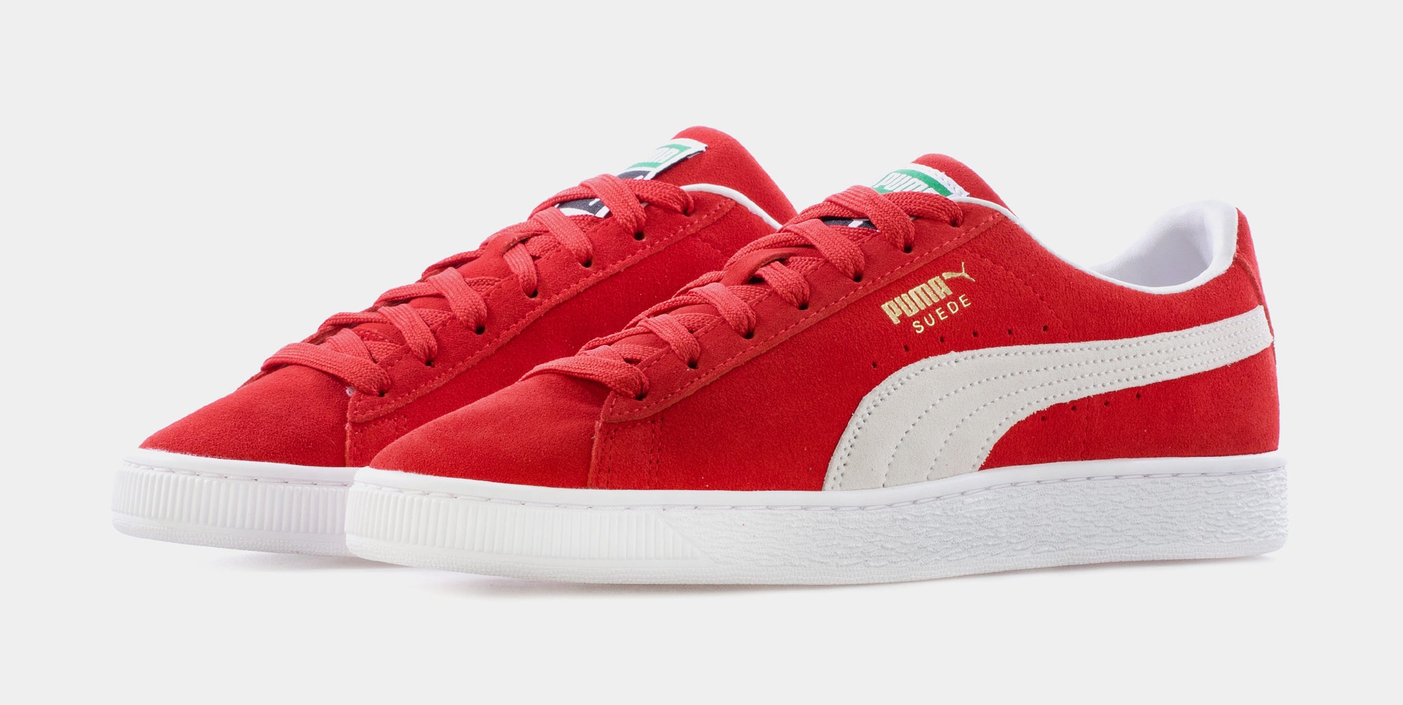 Red cheap puma suede