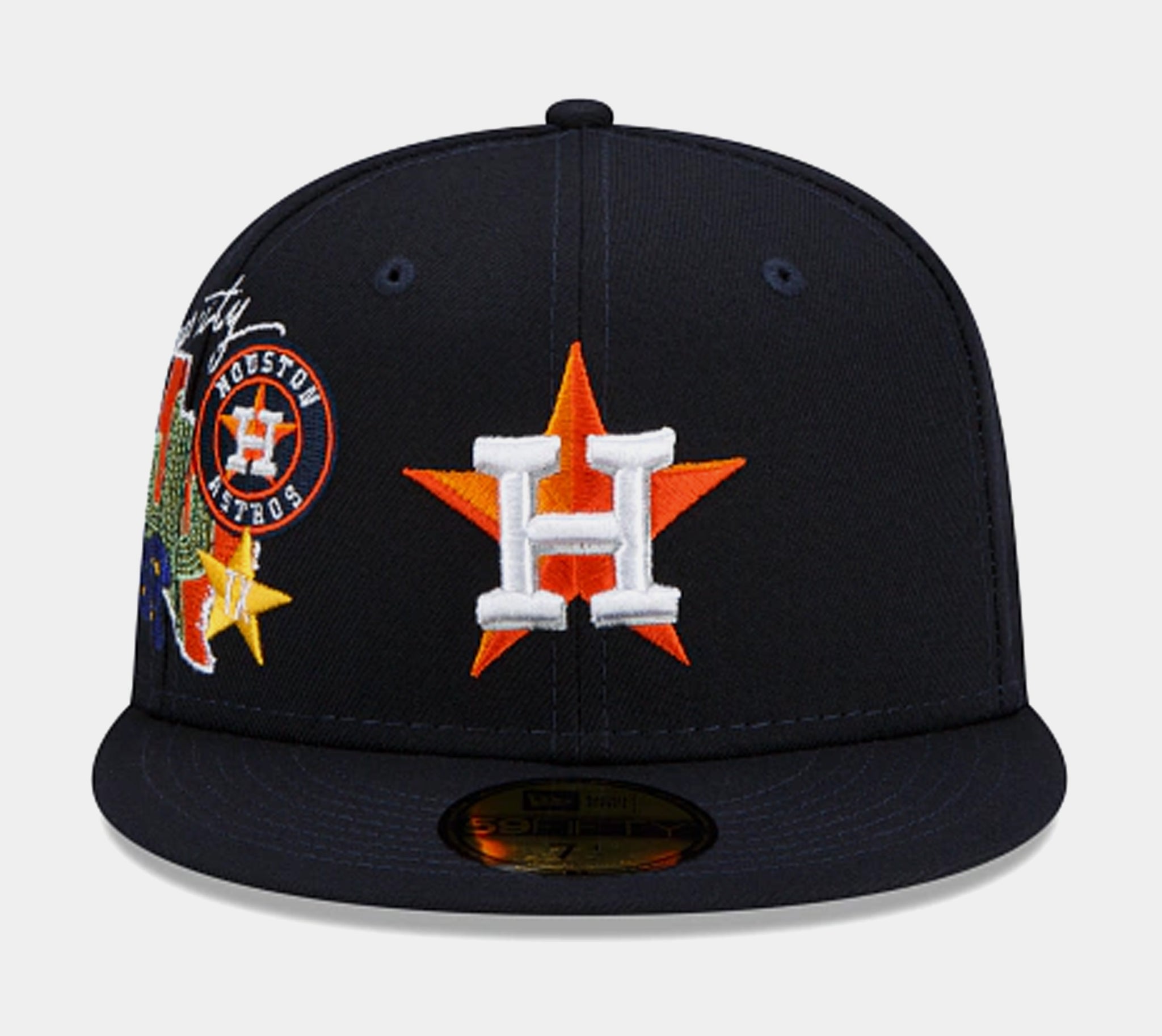 New Era Shoe Palace Exclusive Houston Astros Camo 59FIFTY Mens Hat (Camo Green/Black)