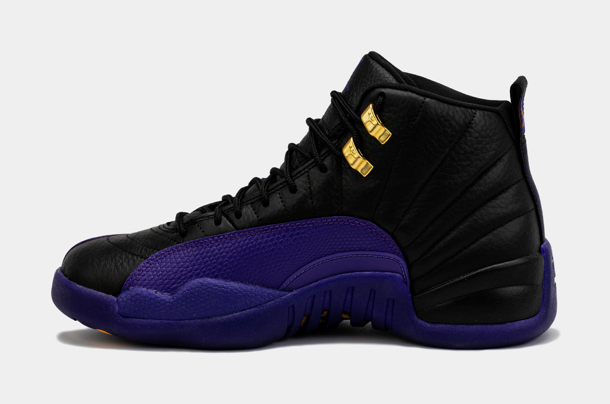 Jordan Air Jordan 12 Retro Field Purple Mens Lifestyle Shoes Black ...