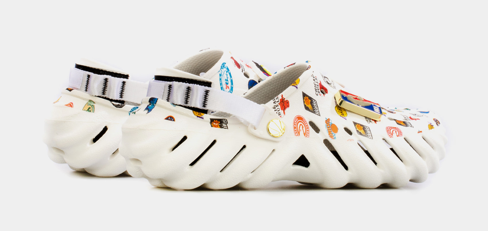 Crocs NBA Echo Clog Mens Sandals White 208468-90H – Shoe Palace