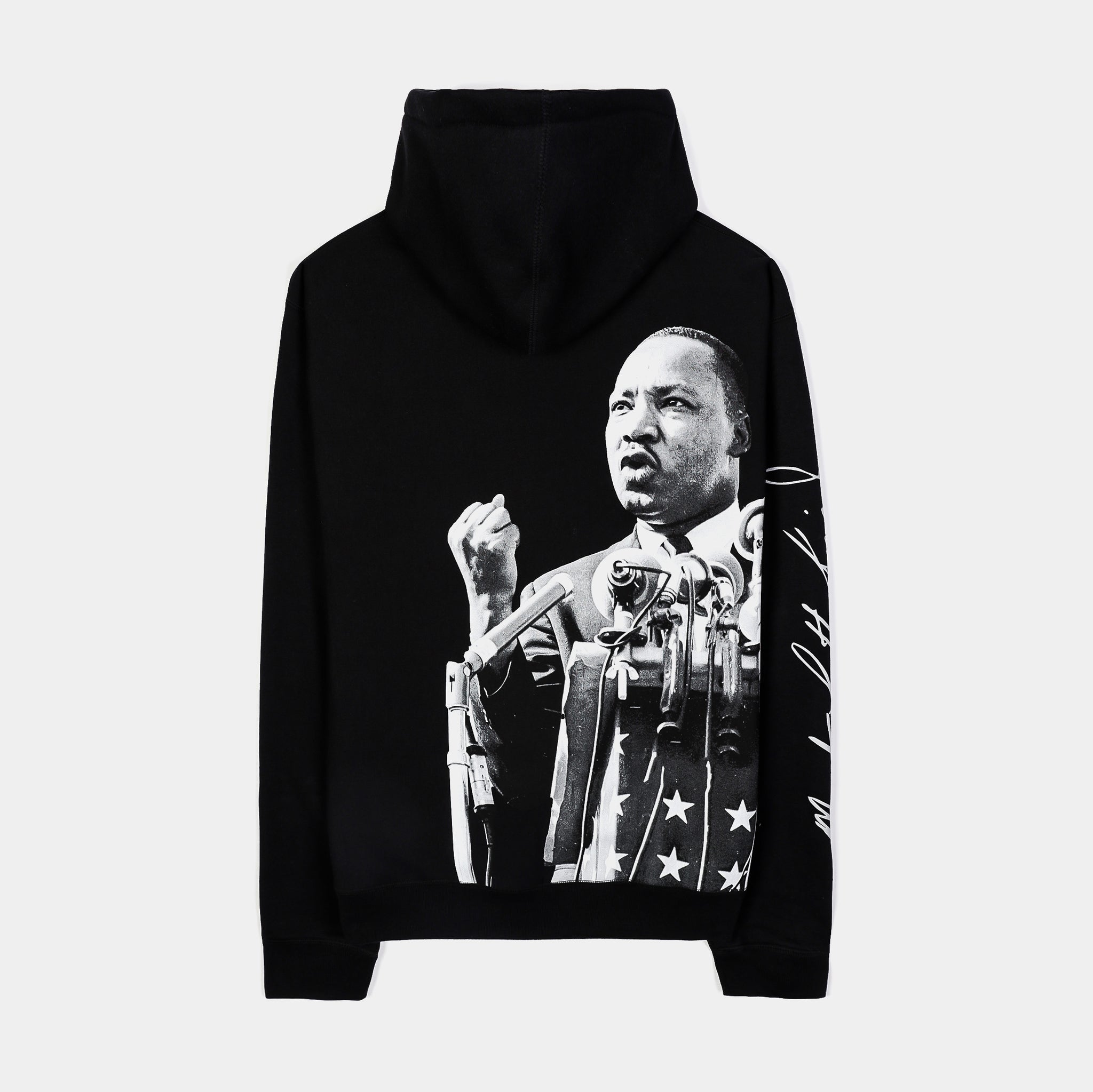 SP x MLK Speech Pullover Mens Hoodie Black White