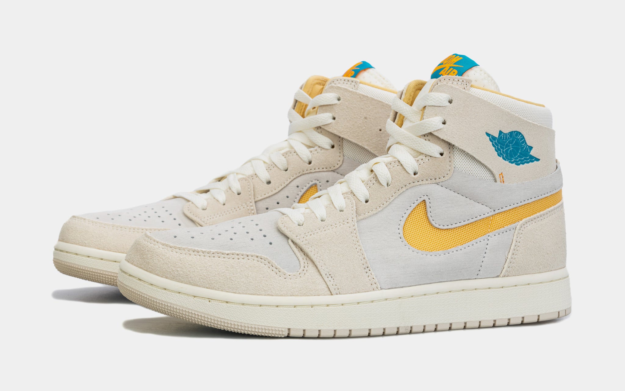 Air Jordan 1 Zoom CMFT 2 Mens Lifestyle Shoes (Beige/White)