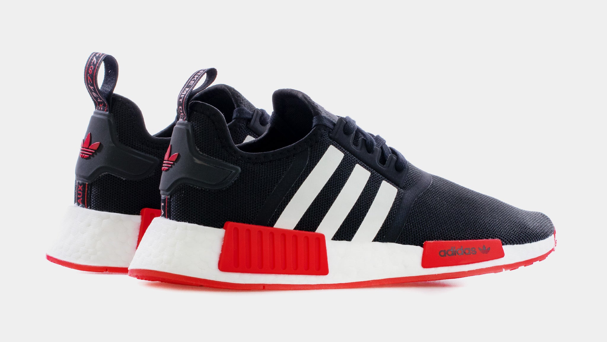 Adidas nmd black and white cheap red