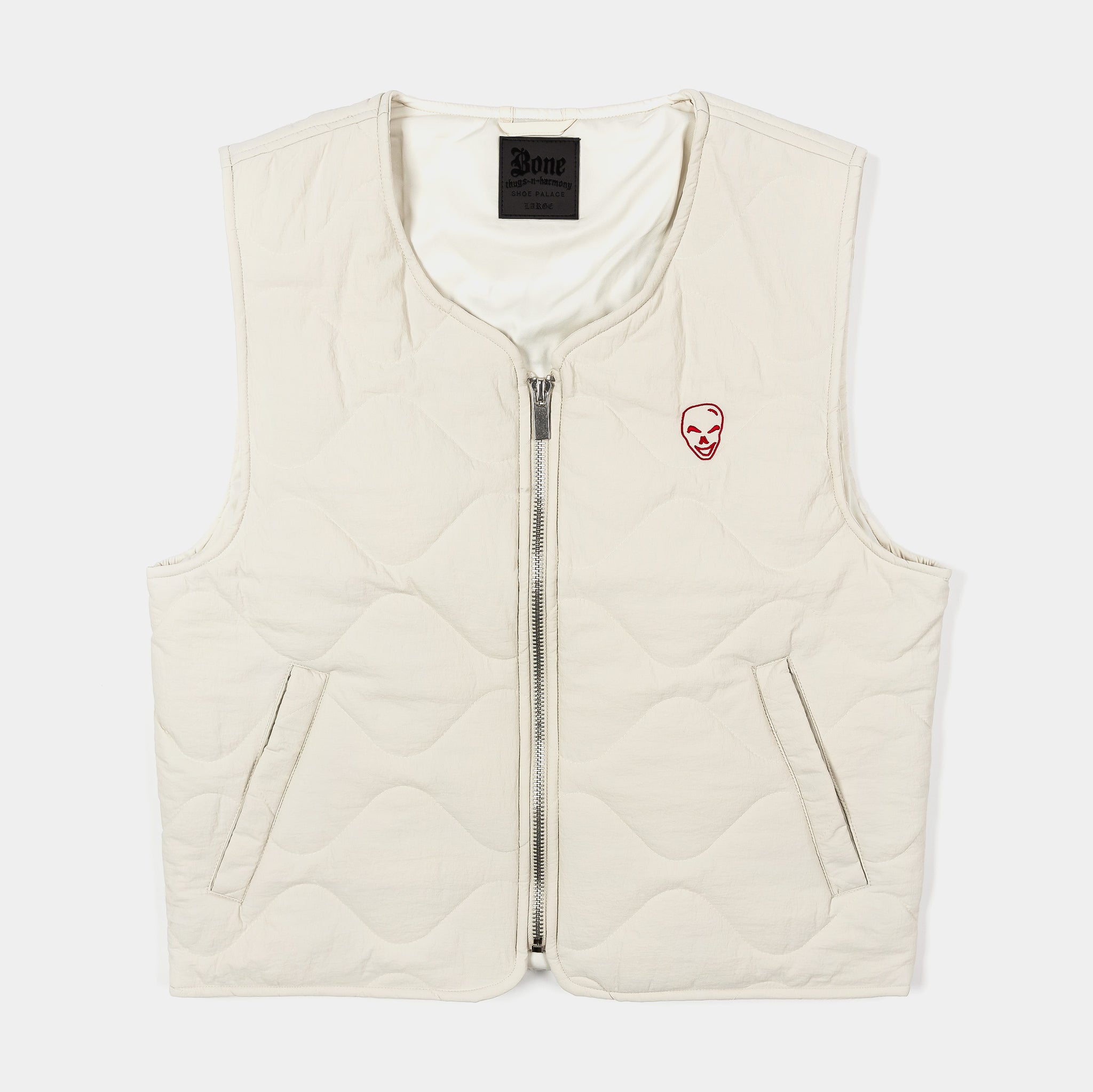 Shoe Palace SP x Bone Thugs N Harmony Stone Puffer Mens Vest Beige