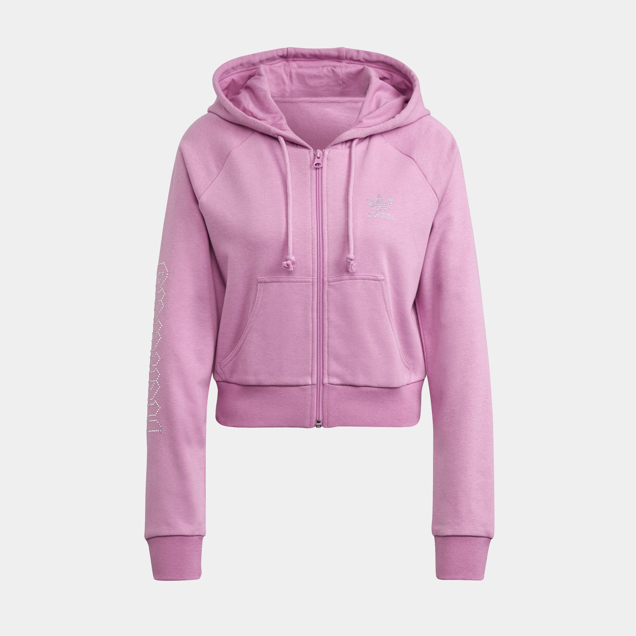 Pink adidas clearance crop jacket