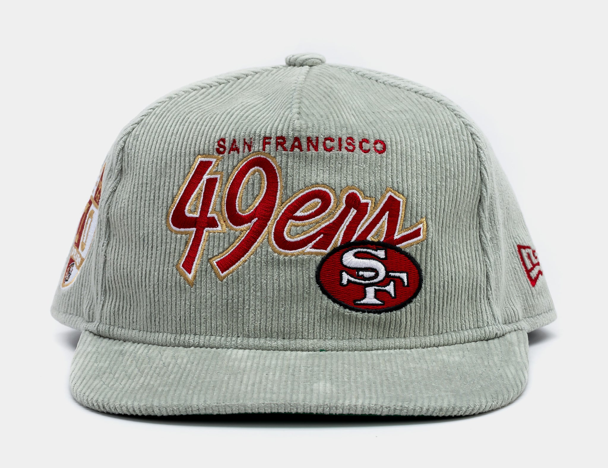 San Francisco 49ers Corduroy Golfer Mens Hat (Grey)