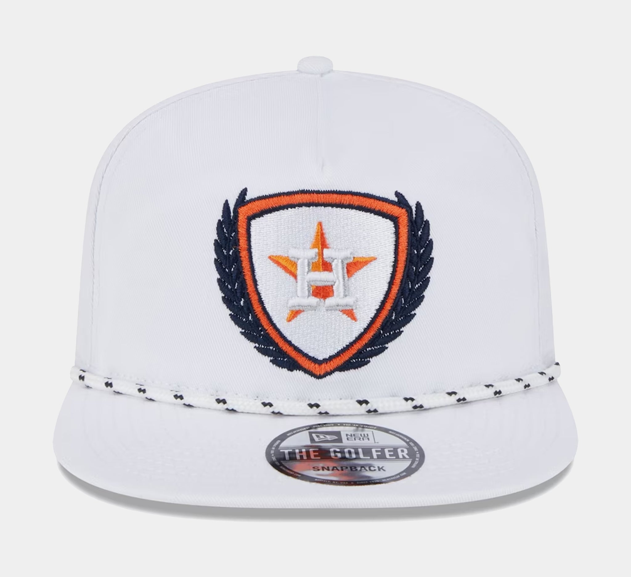 Houston Astros Golfer 9FIFTY Mens Snapback Hat (White)