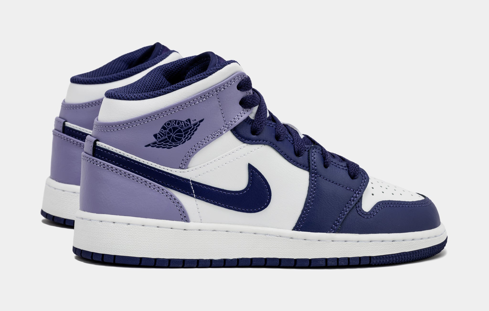 Jordan Air Jordan 1 Retro Mid Sky J Purple Grade School Lifestyle