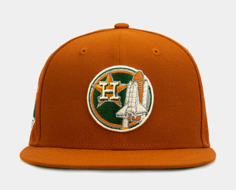 New Era Shoe Palace Exclusive Houston Astros 59FIFTY Mens Fitted Hat (Gold/Pine)