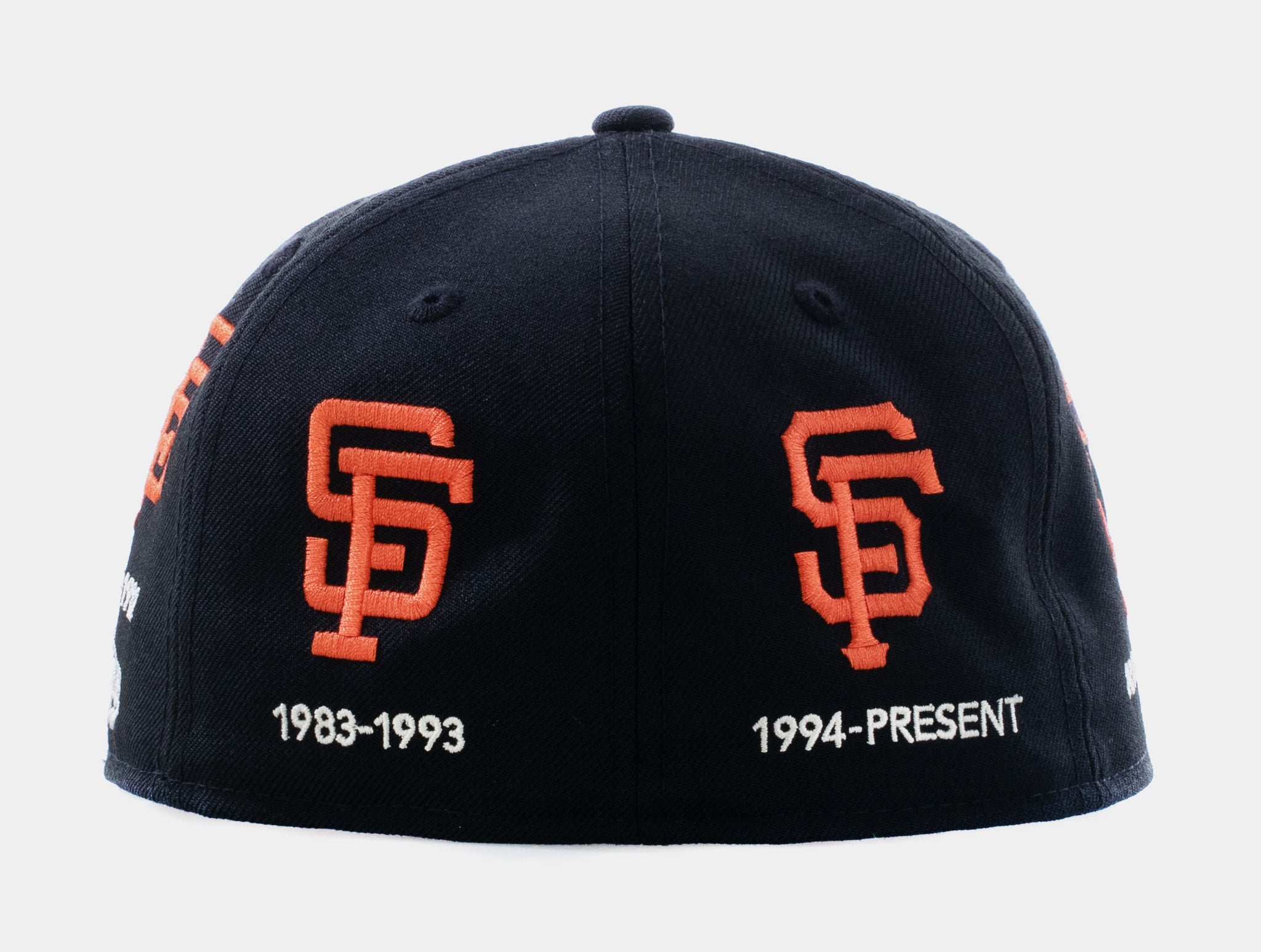 Black used 7 New Era San Francisco Giants Hat with Patches