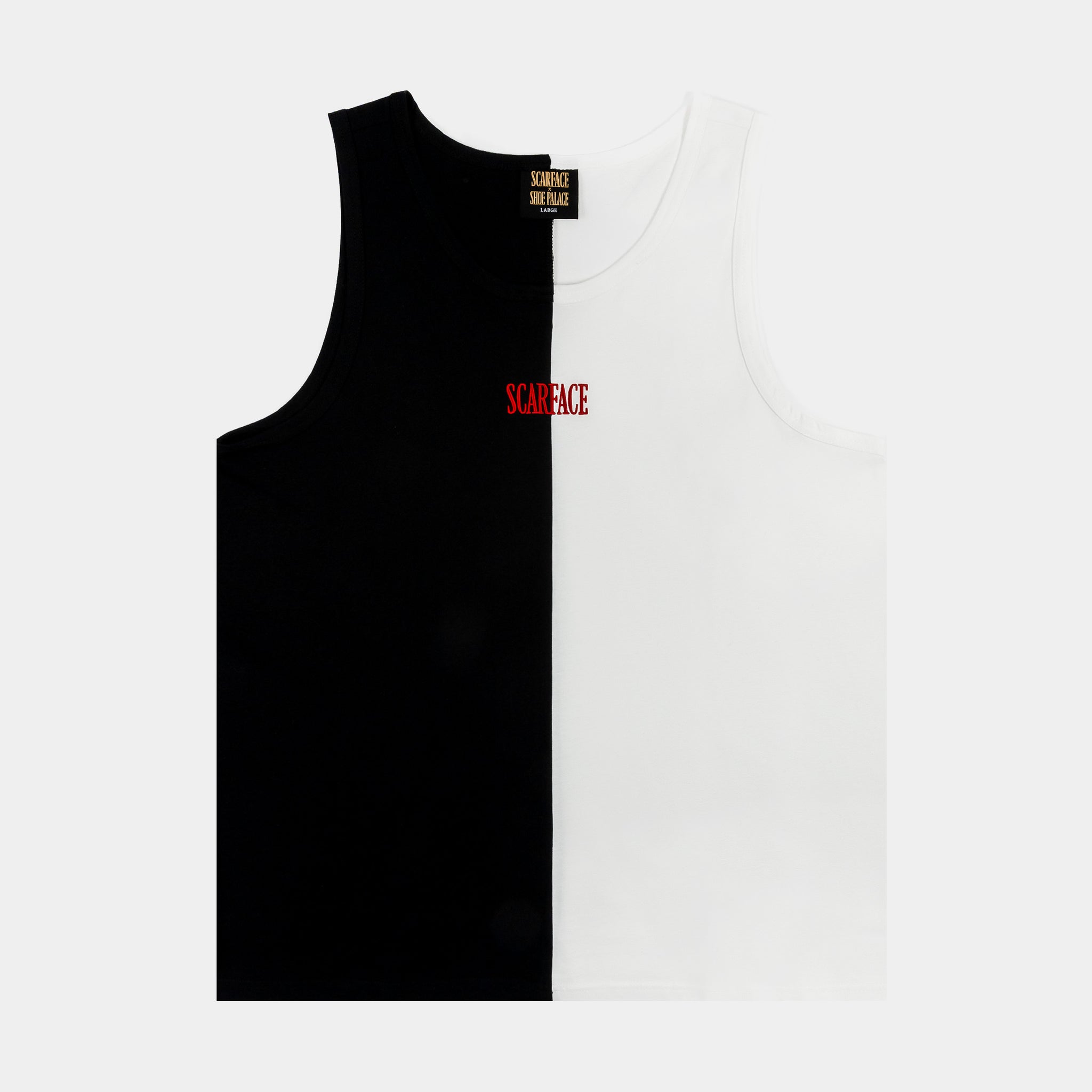 Shoe Palace SP x Scarface Split Mens Tank Top Black White SFTNK201