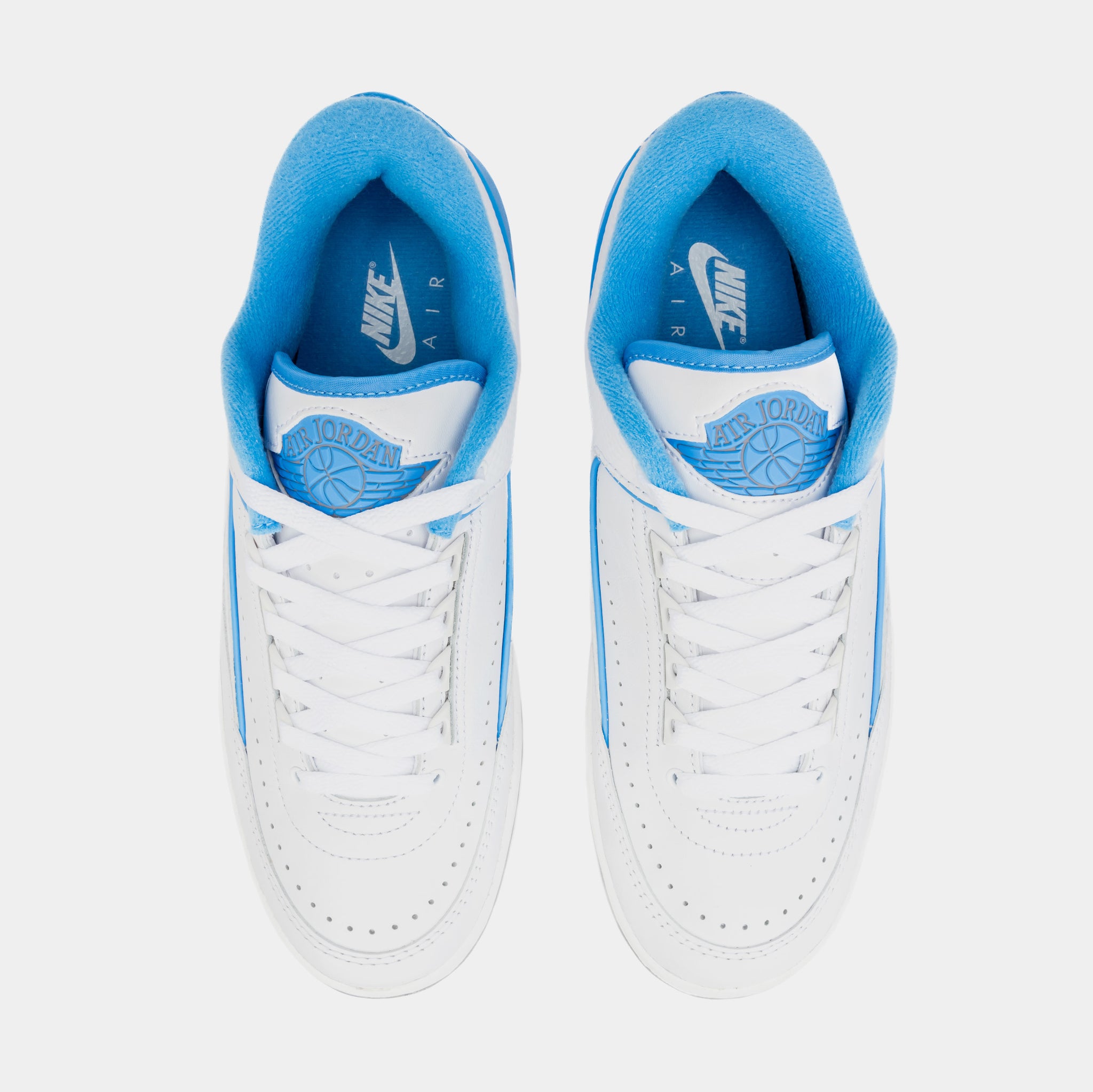 Air Jordan 2 Retro Low University Blue Mens Lifestyle Shoes (White/Blue)  Free Shipping