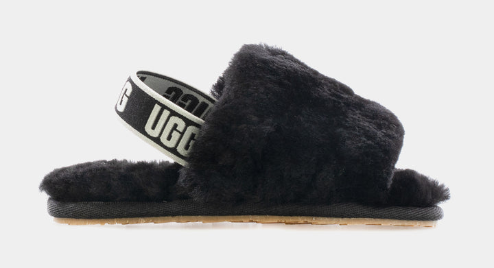 Ugg fluff shop yeah slippers black