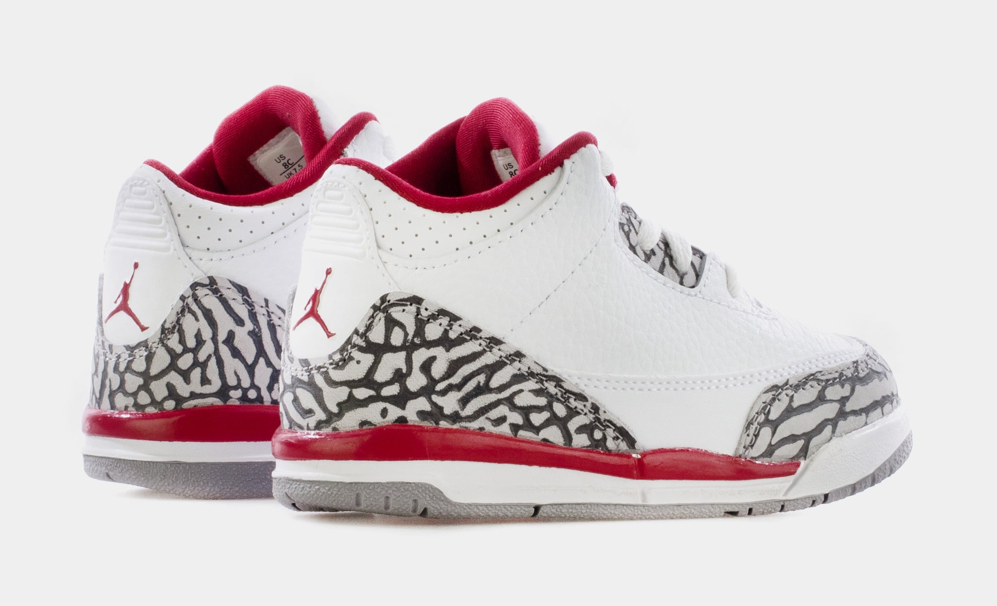 Jordan 3 cardinal red toddler 2024