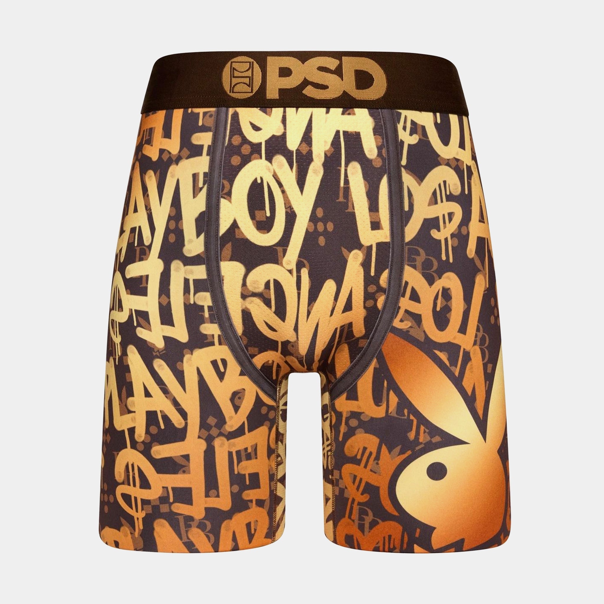 Psd Playboy Graffiti Luxe Mens Boxers Yellow Free Shipping 423180061 Shoe Palace