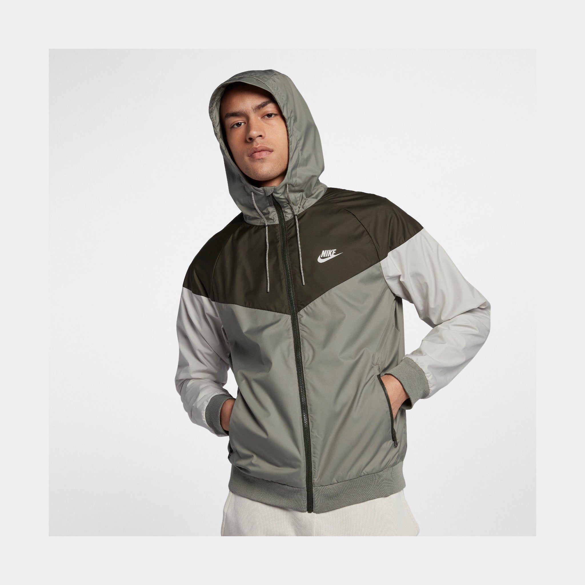 Sportswear Mens Windbreaker Jacket (Grey)