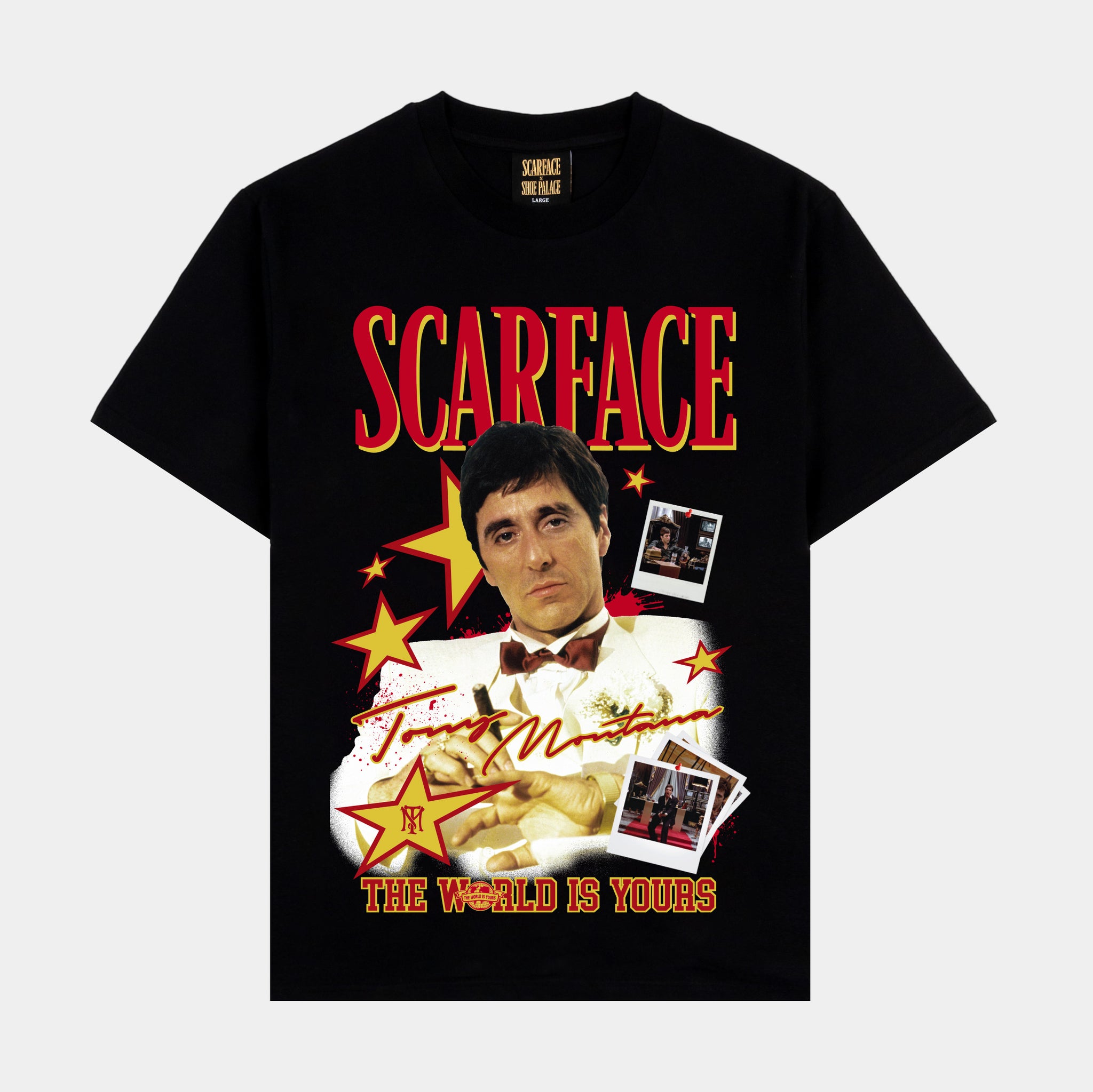 SP x Scarface Stars Mens Short Sleeve Shirt (Black)
