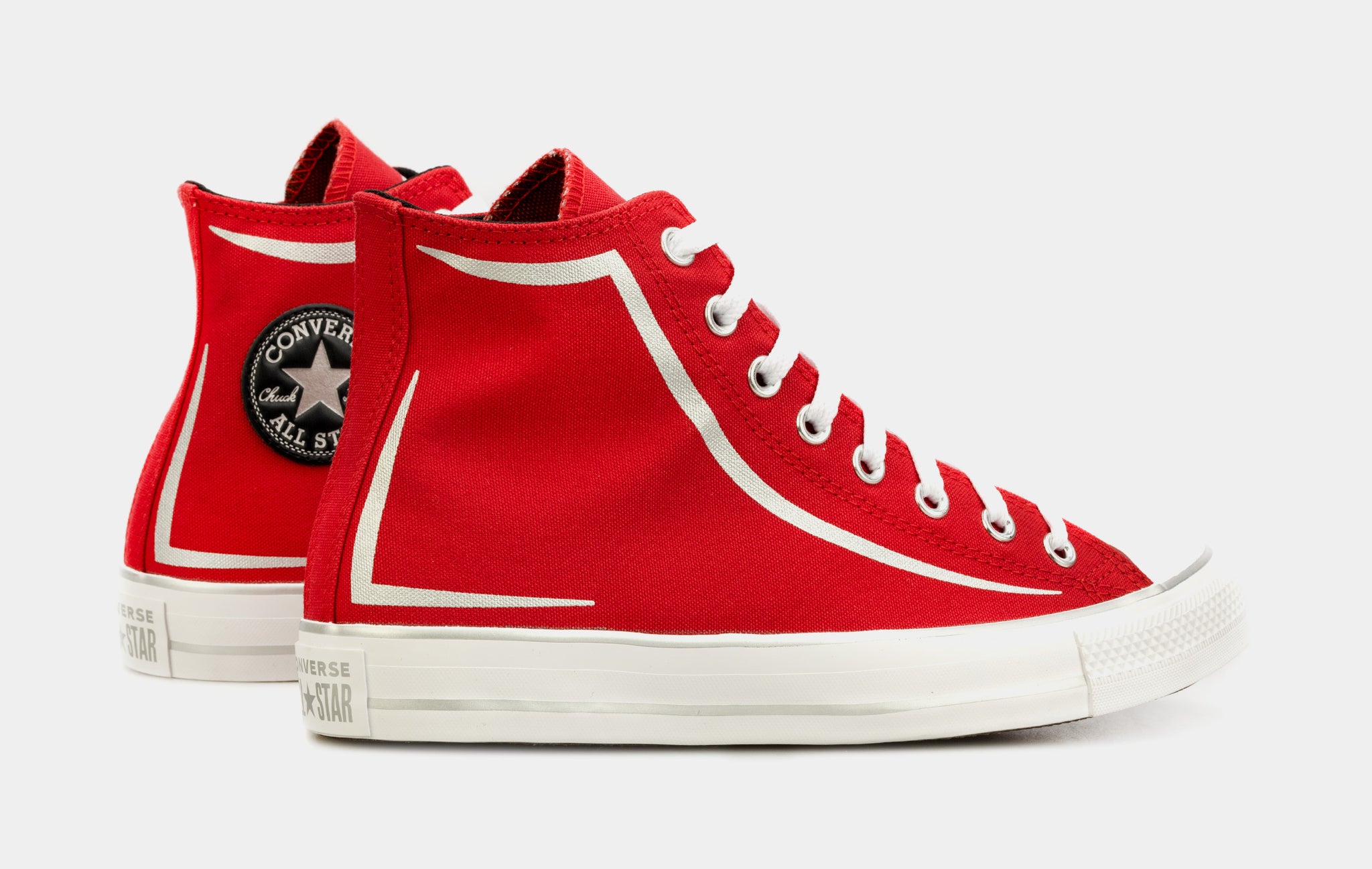 Red converse 2025 shoes men