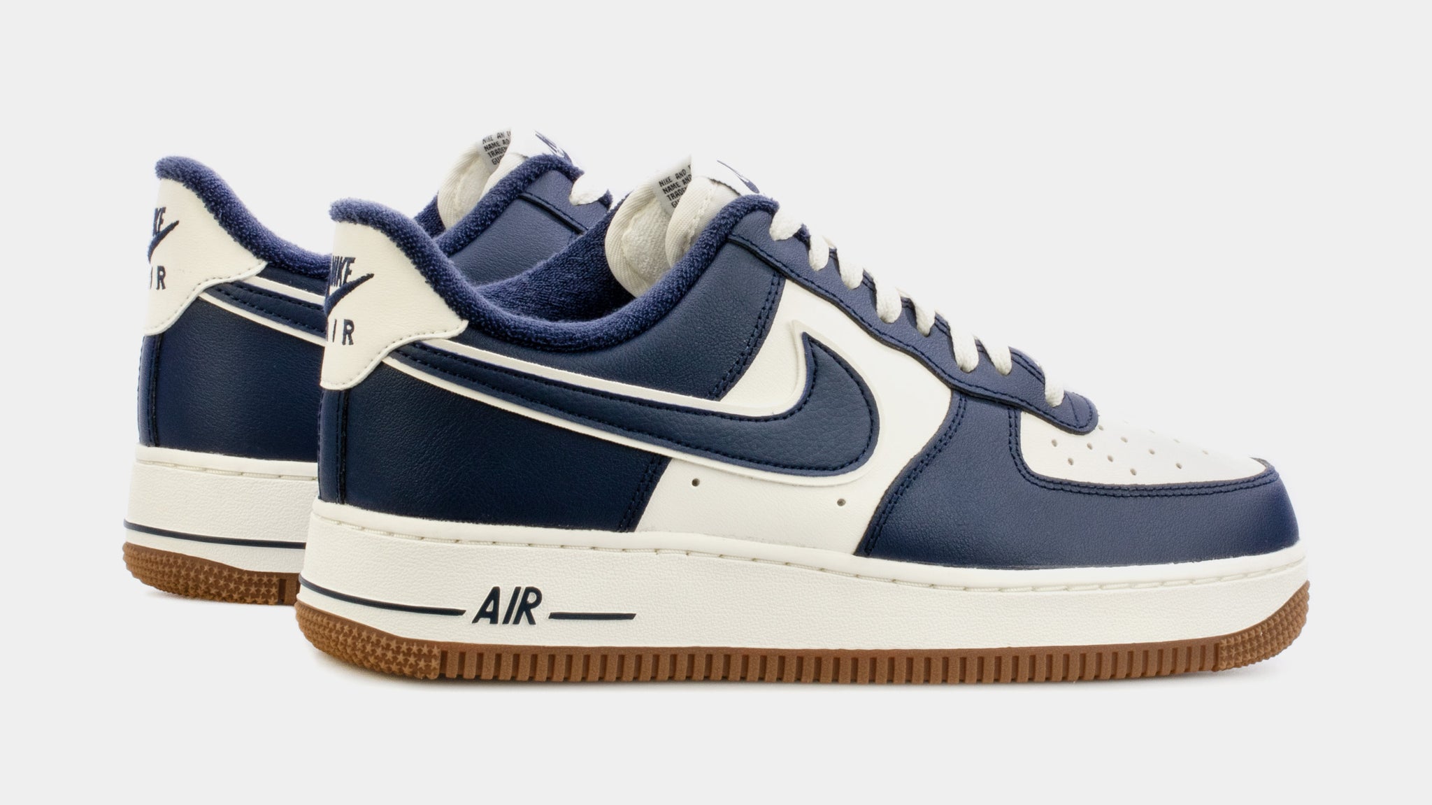 Air force 1 hot sale navy blue and white