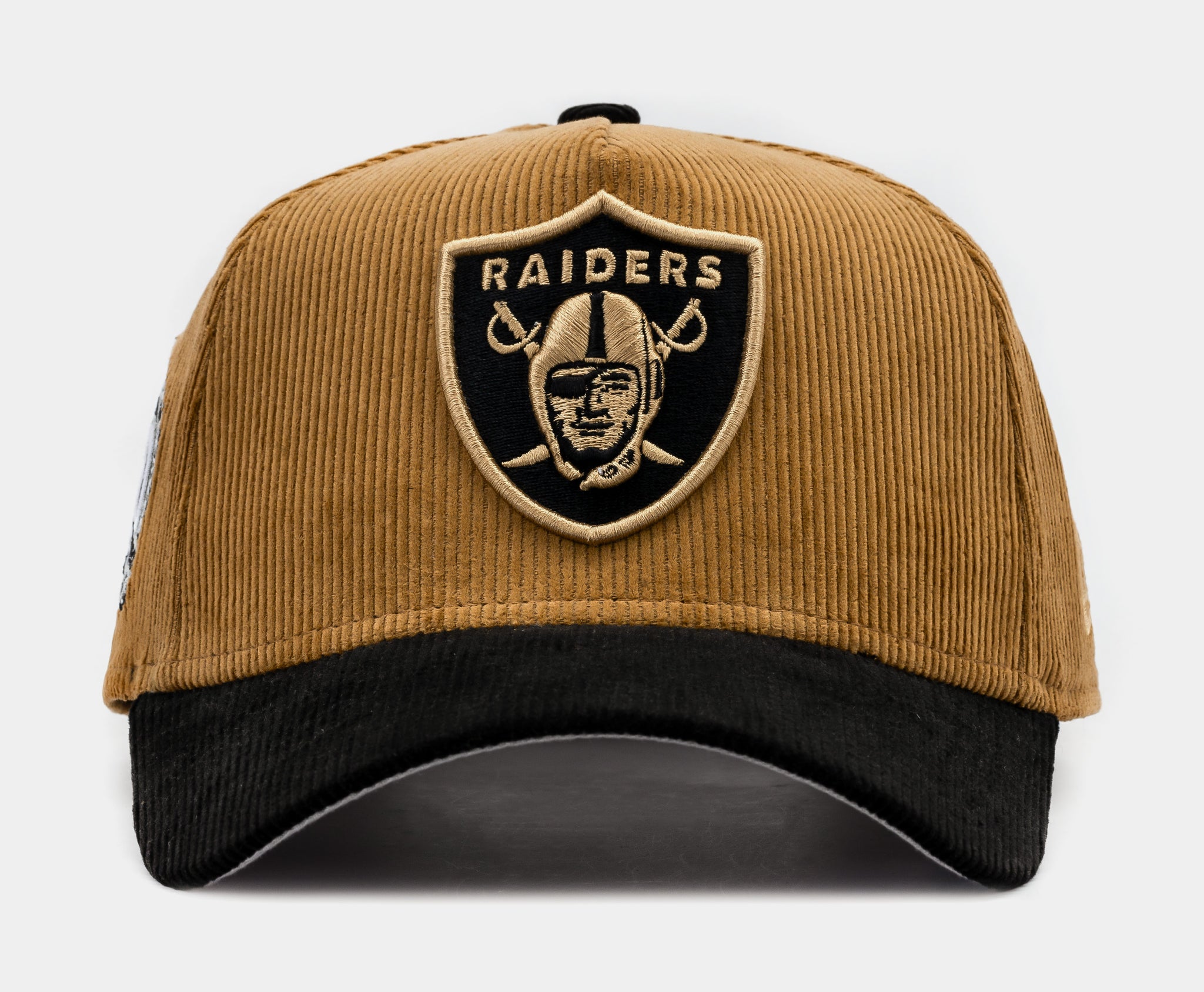 Shoe Palace Exclusive Las Vegas Raiders Corduroy 9Forty Snapback Mens Hat  (Brown/Black)