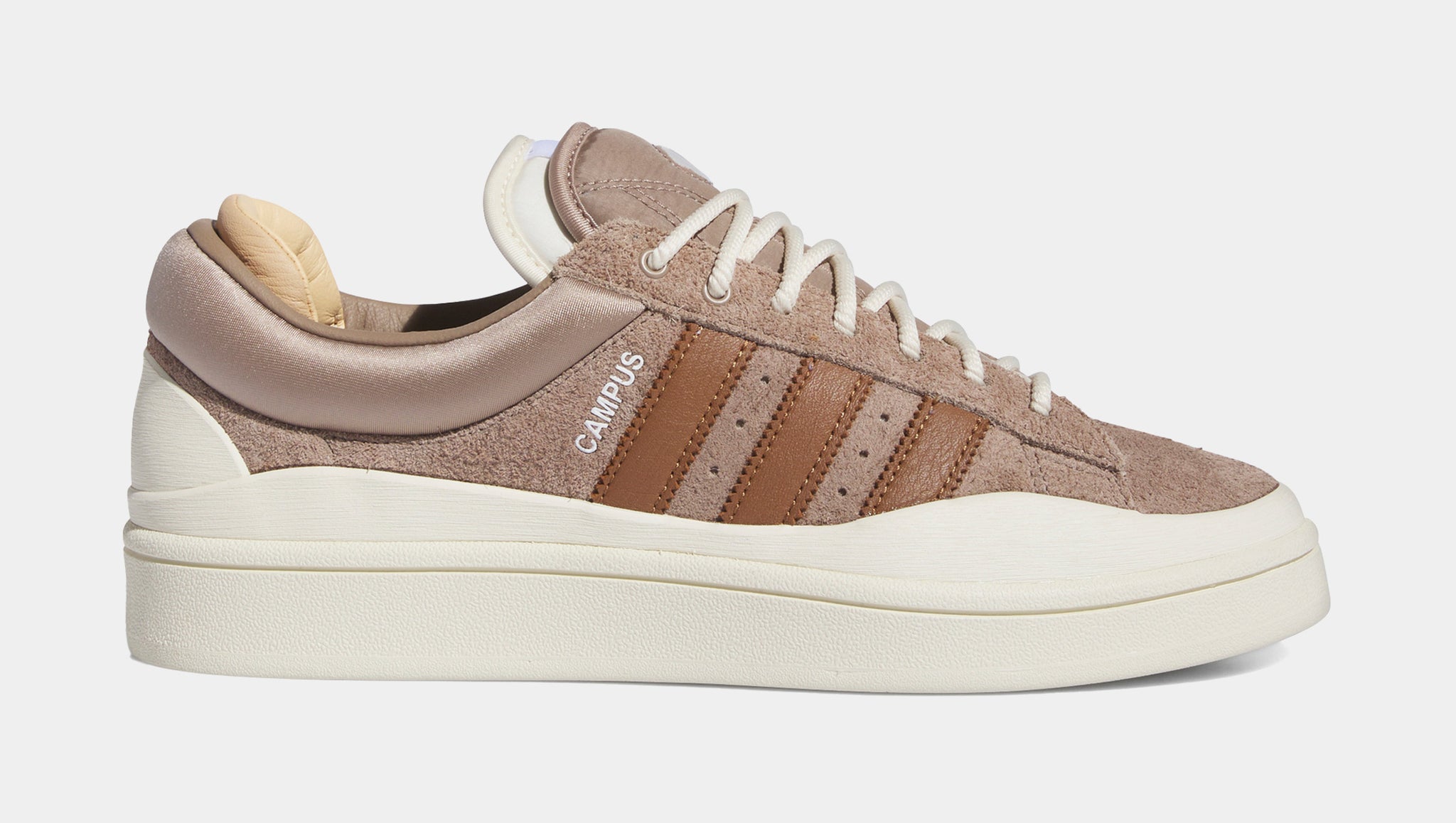 adidas Bad Bunny Campus Brown Mens Lifestyle Shoes Brown White