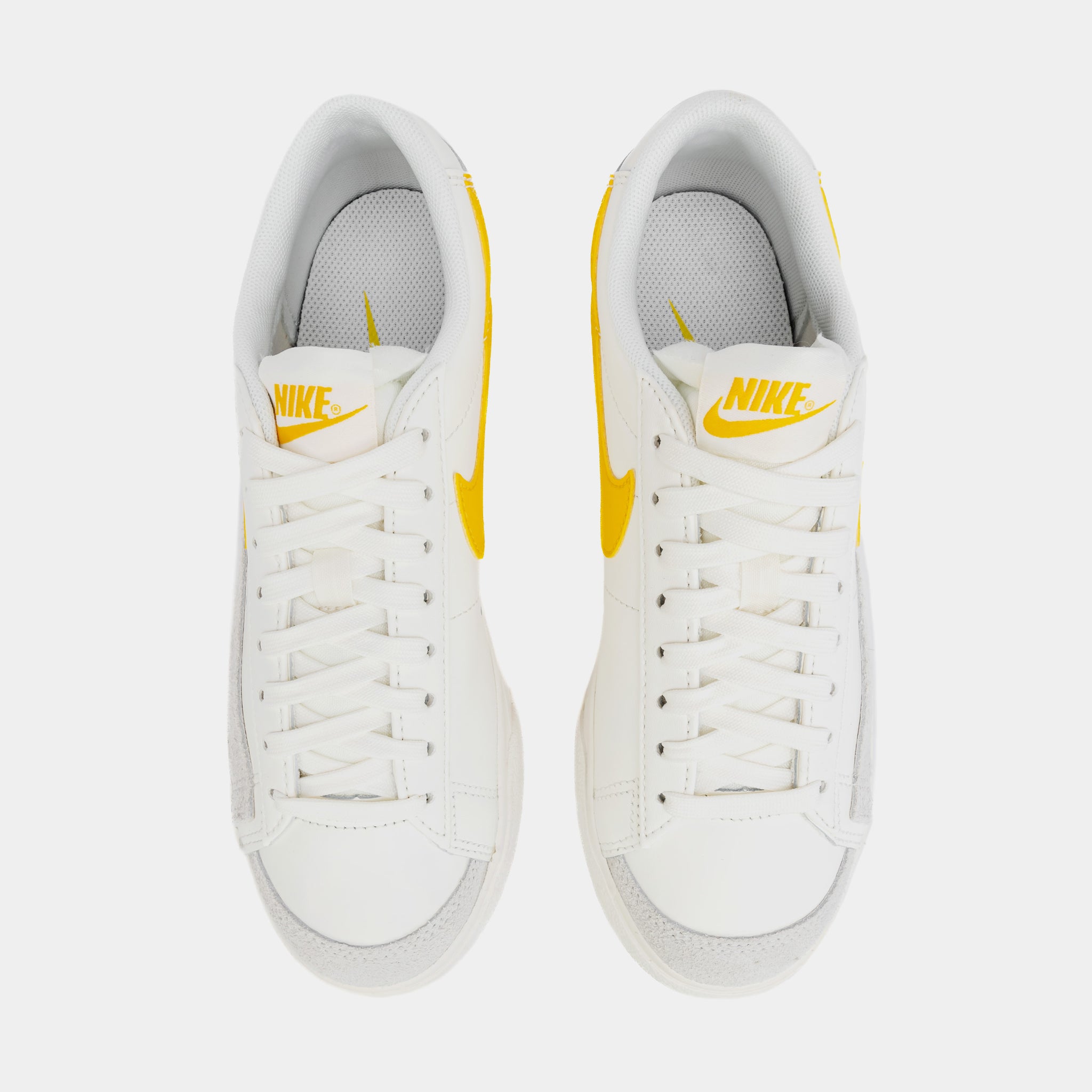 Nike Blazer Low Platform Womens Lifestyle Shoes White Yellow