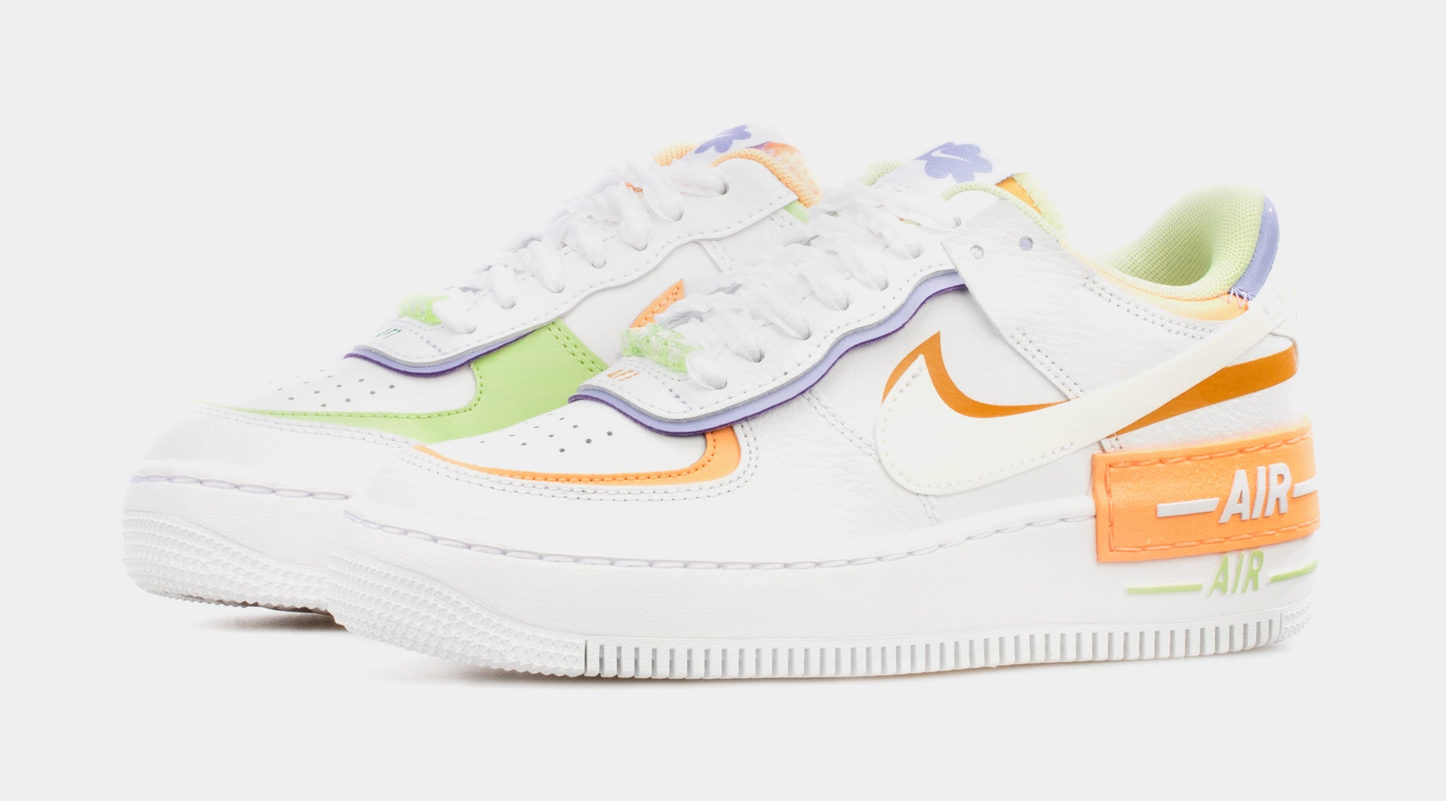 Nike Air Force 1 Shadow Womens Lifestyle Shoes White Orange DX3718