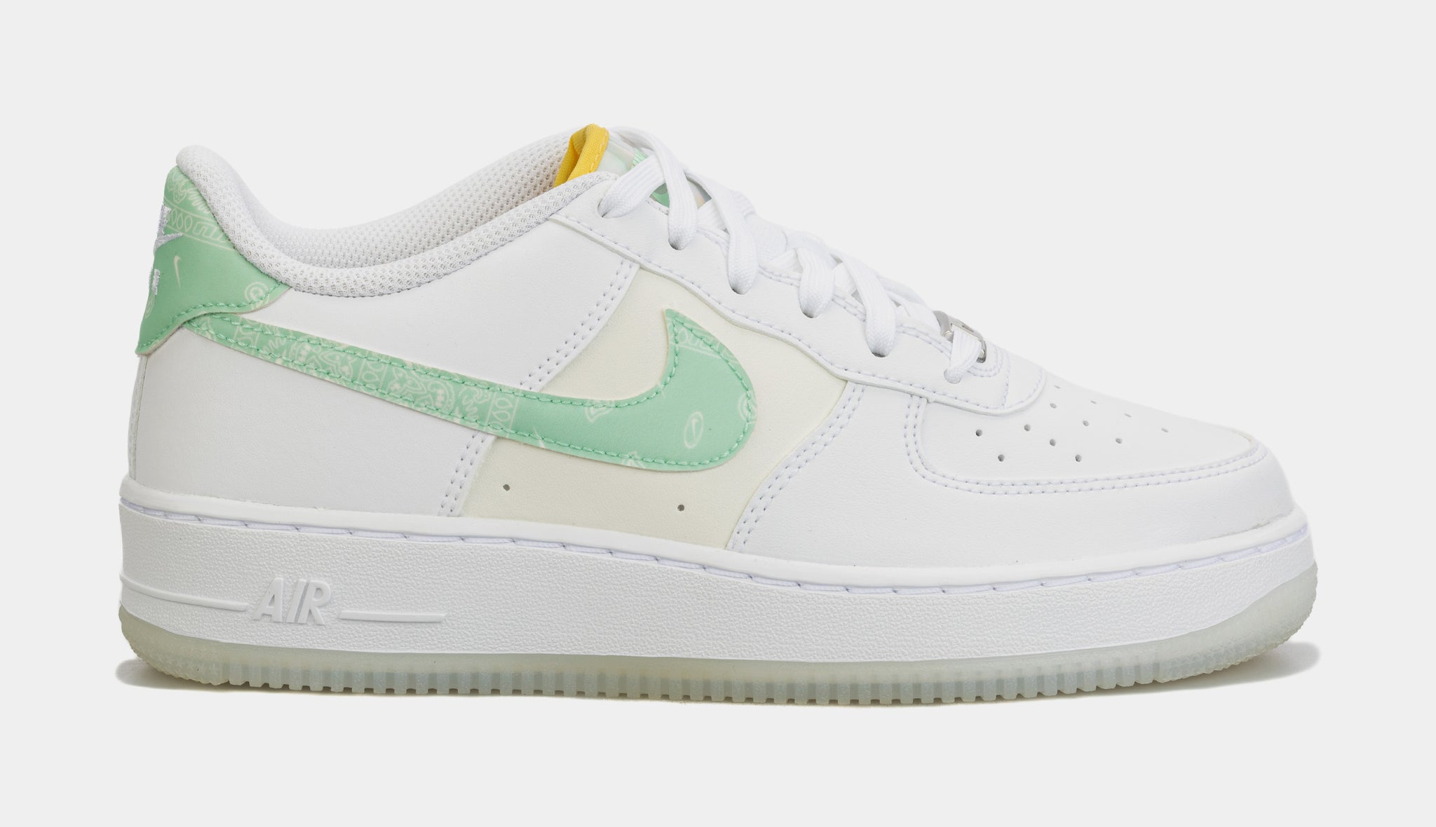 Air Force 1 LV8 Grade School Lifestyle Shoes White Green