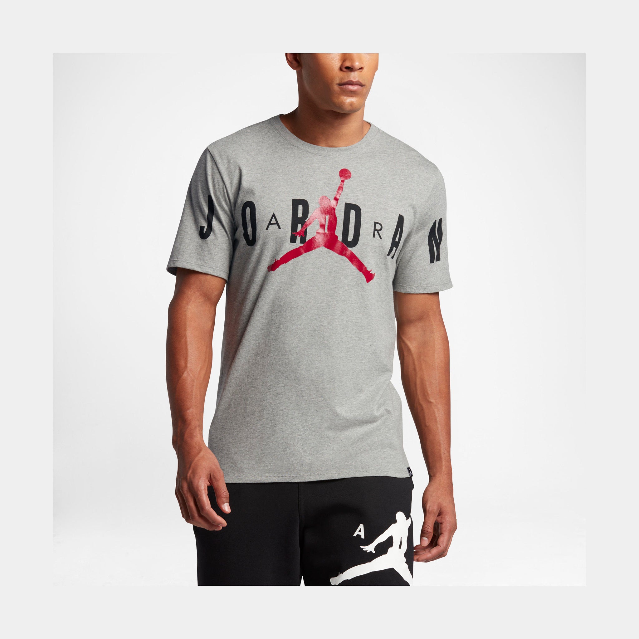 Air Jordan Stretched Mens T-Shirt (Grey)
