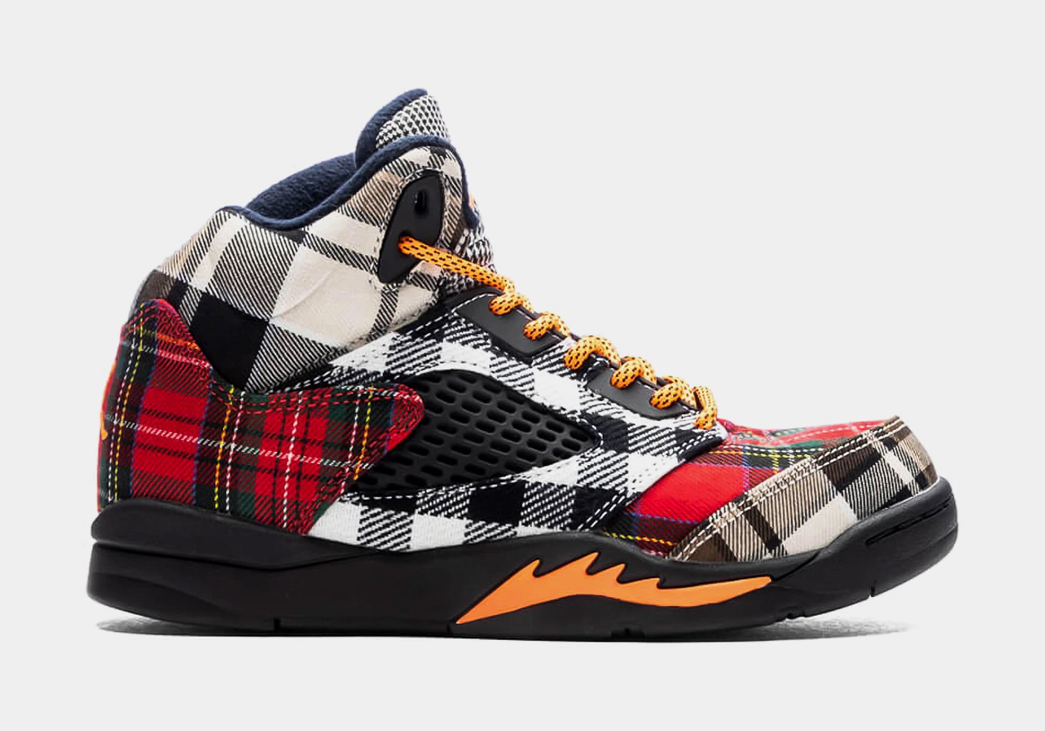 Air Jordan 5 Retro Plaid Preschool Lifestyle Shoes (Multi/Black) Free  Shipping