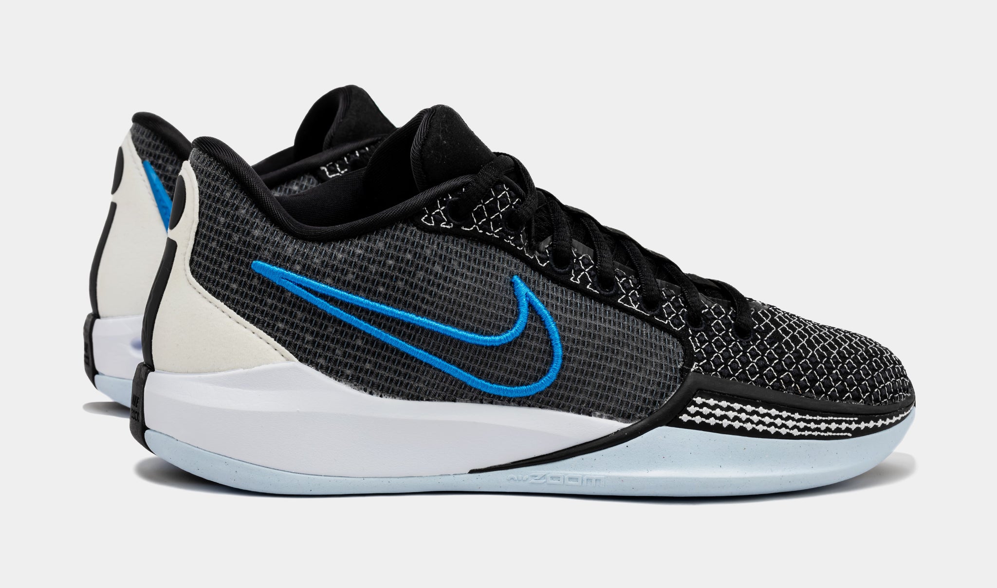 Black and 2025 blue basketball shoes