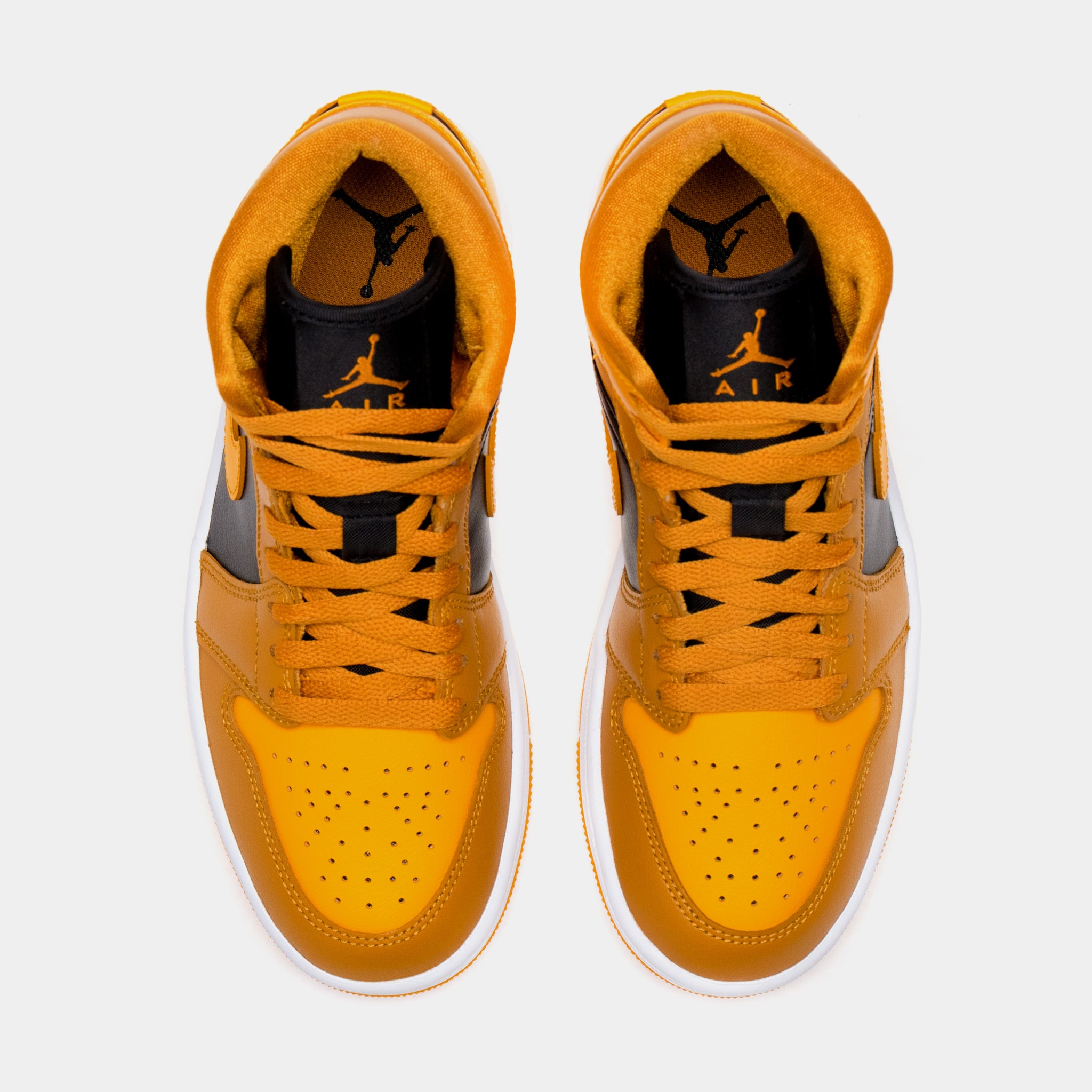 Air Jordan 1 Retro Mid Chutney Taxi Womens Lifestyle Shoes (Brown/Yellow)  Free Shipping