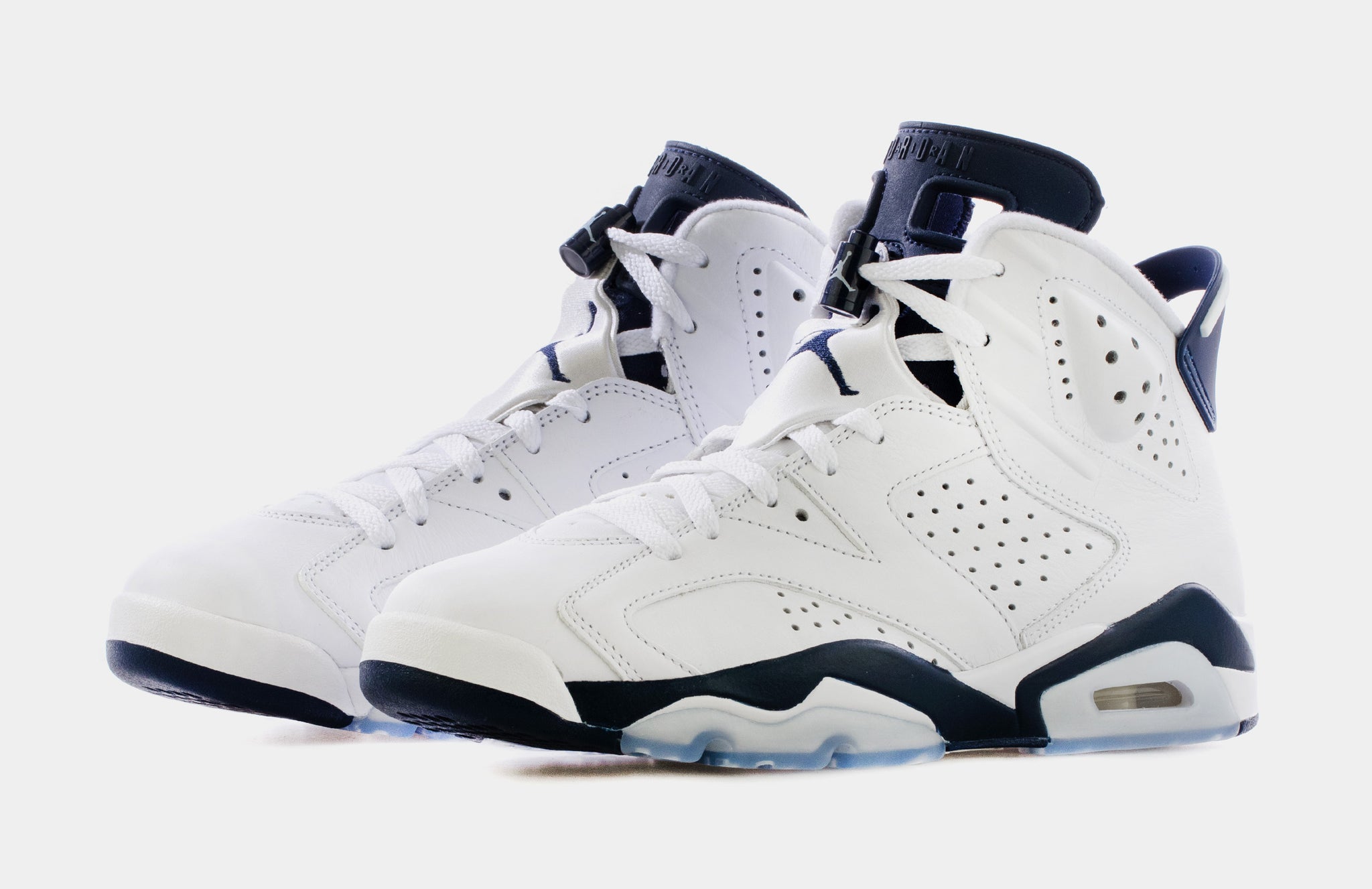 Jordan Air Jordan 6 Retro Midnight Navy Mens Lifestyle Shoes White