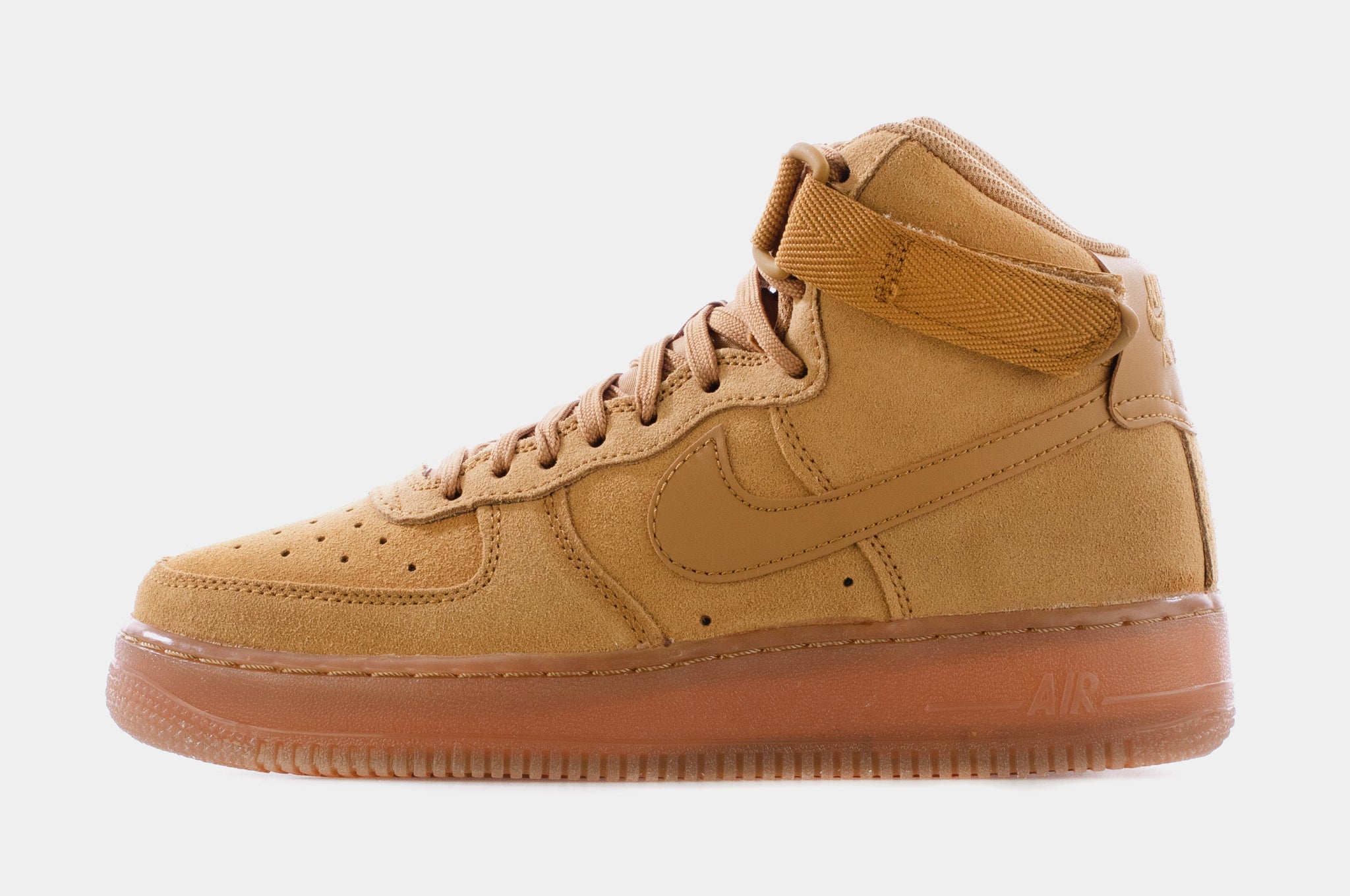 Air Force 1 High LV8 Grade School Lifestyle Shoes Brown Wheat