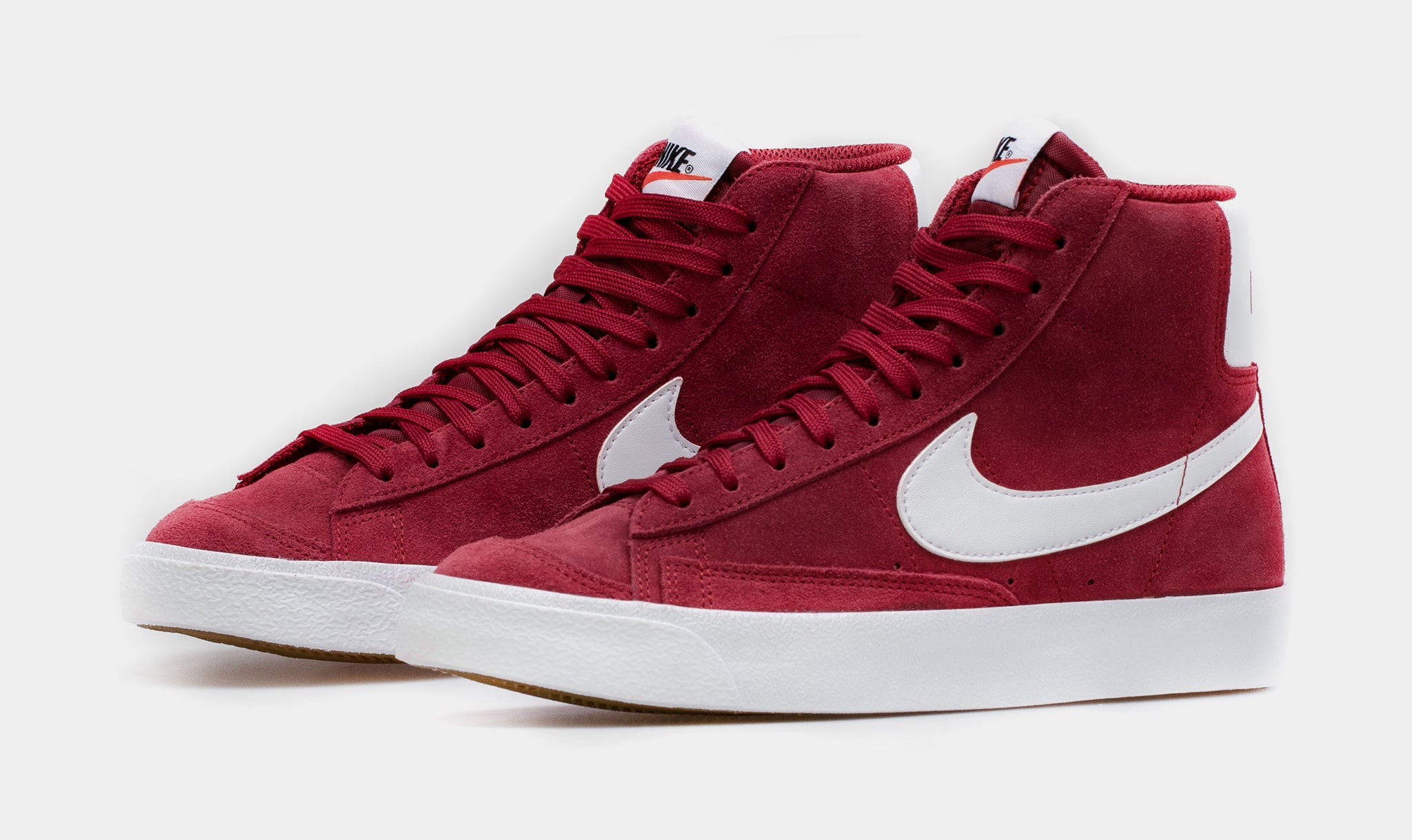 Nike Blazer Mid Suede 77 Team Red Grade School Lifestyle Shoe Red