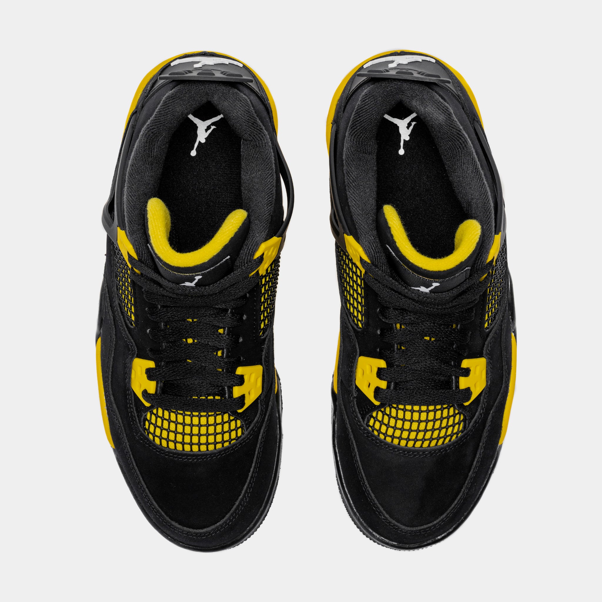 Black and yellow 2025 jordans grade school