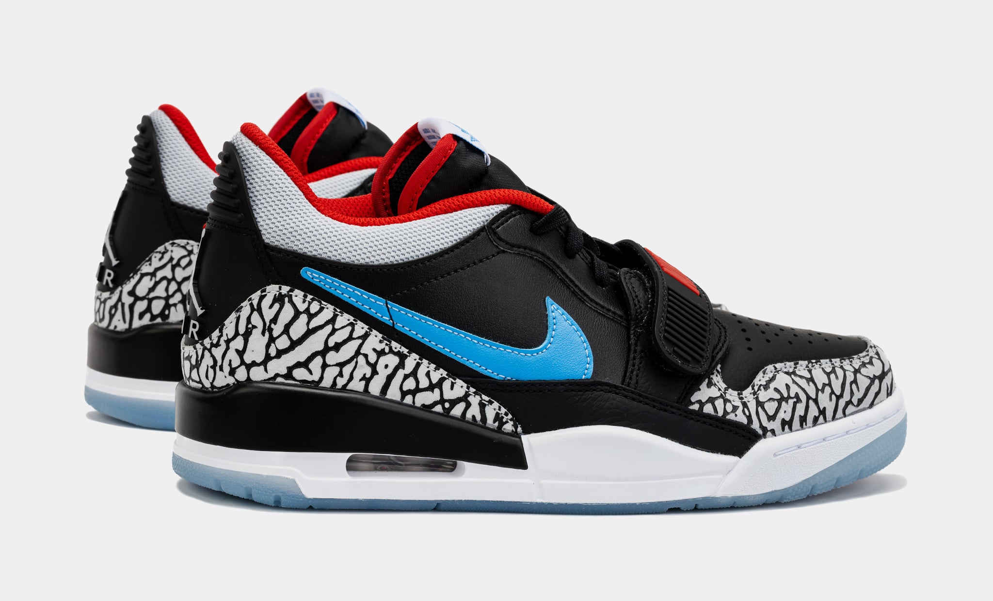 Air Jordan Legacy 312 Low Mens Basketball Shoes (Black/Blue)