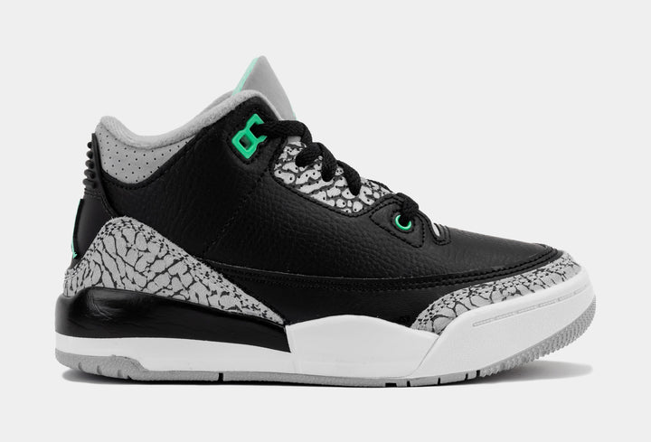 Air Jordan 3 Retro Green Glow Preschool Lifestyle Shoes