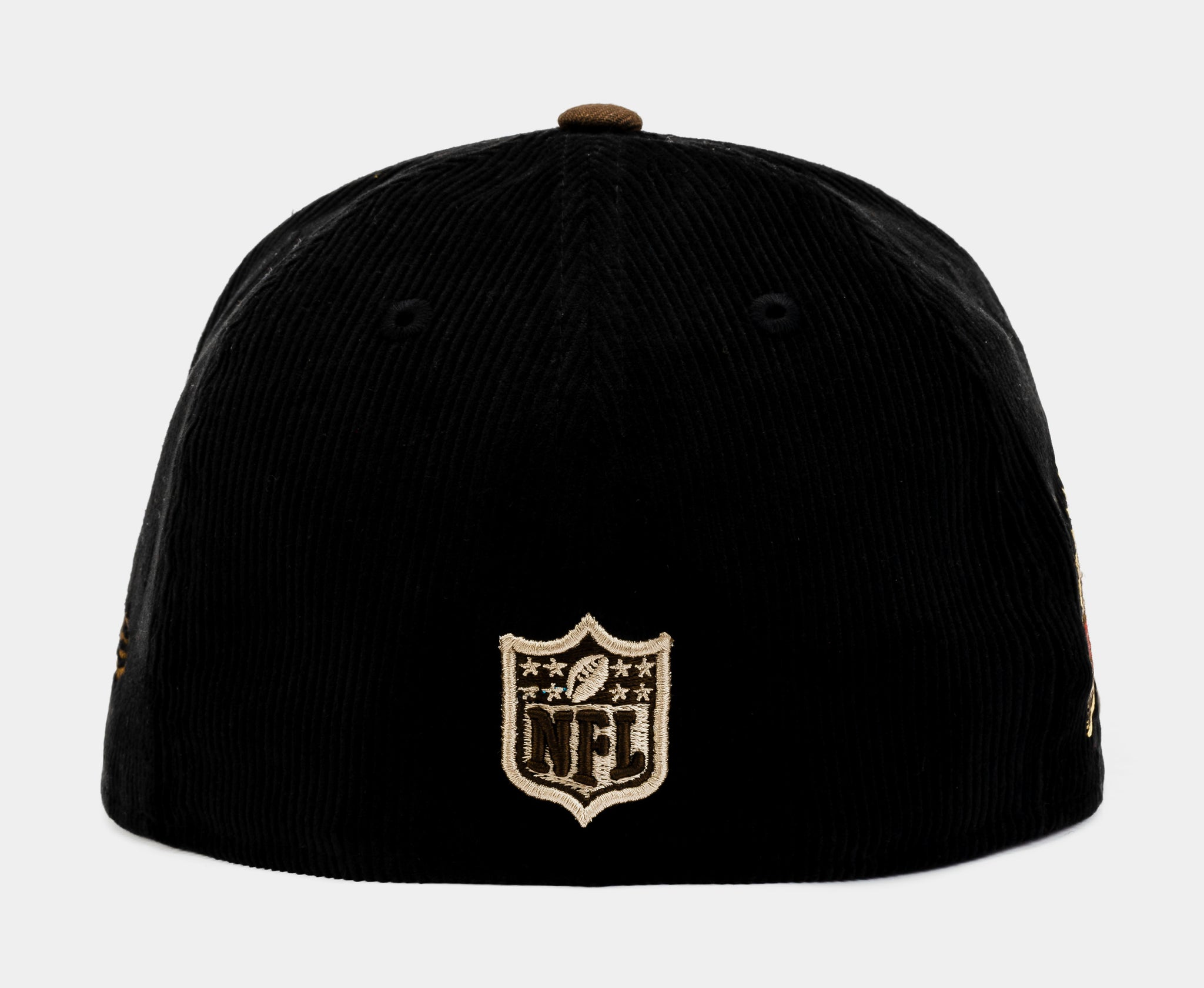 Shoe Palace Collection Las Vegas Raiders 59Fifty Mens Fitted Hat  (Black/Brown)