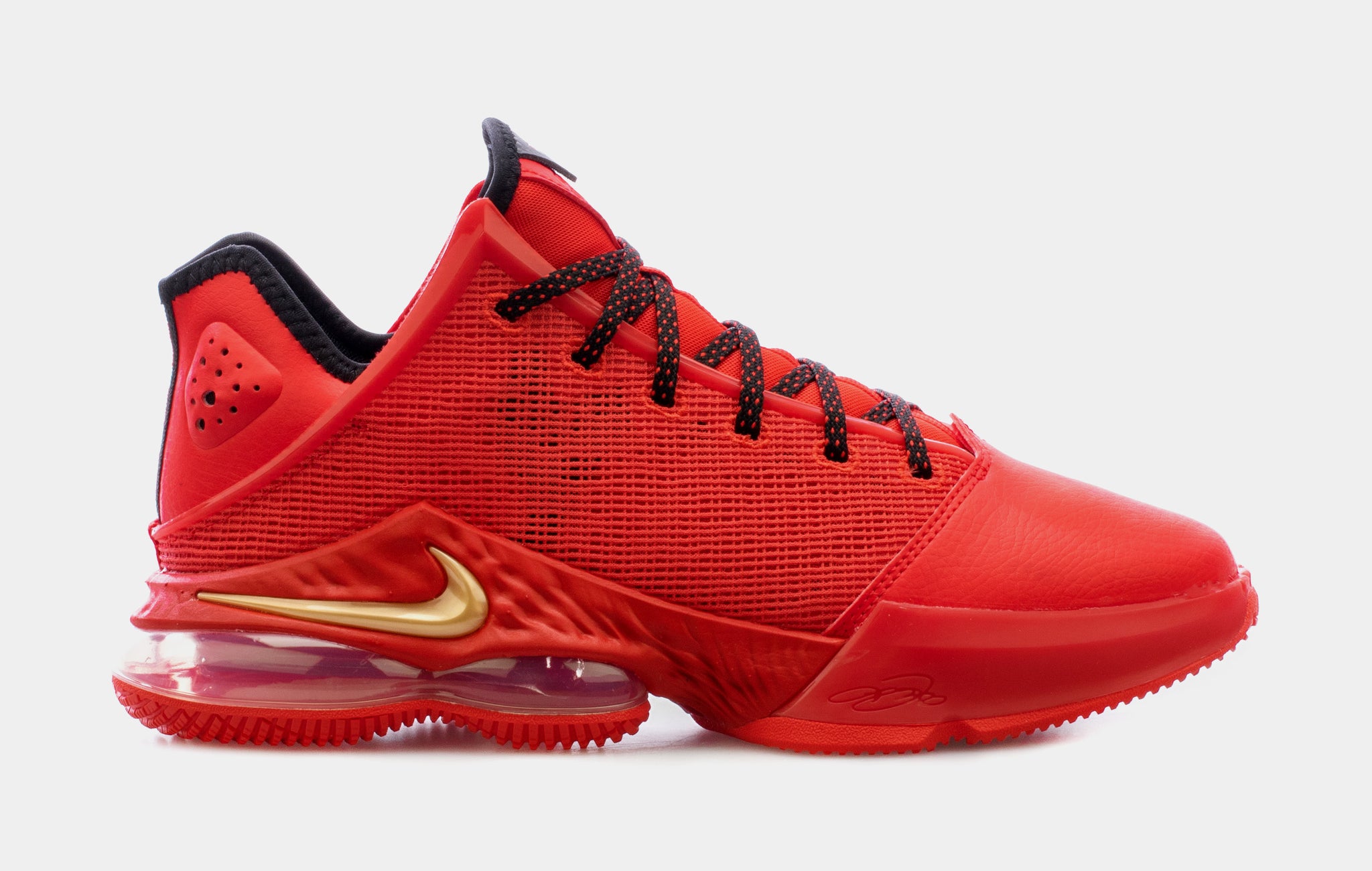 Nike LeBron 19 Low Light Crimson Mens Basketball Shoes Red DO9829