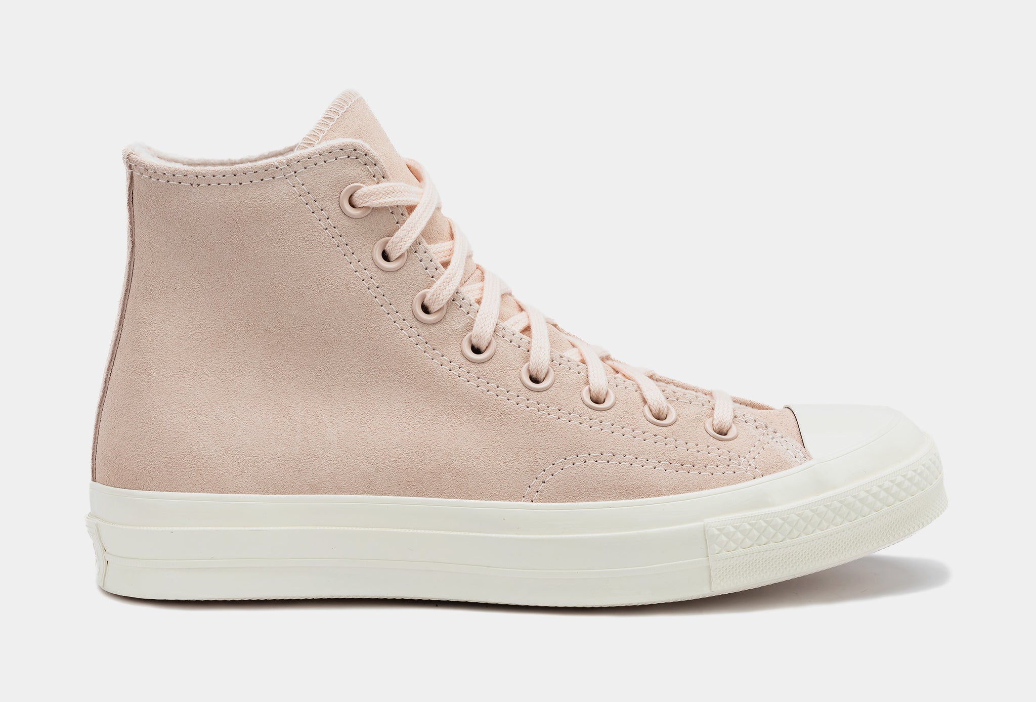 Pink converse suede sale