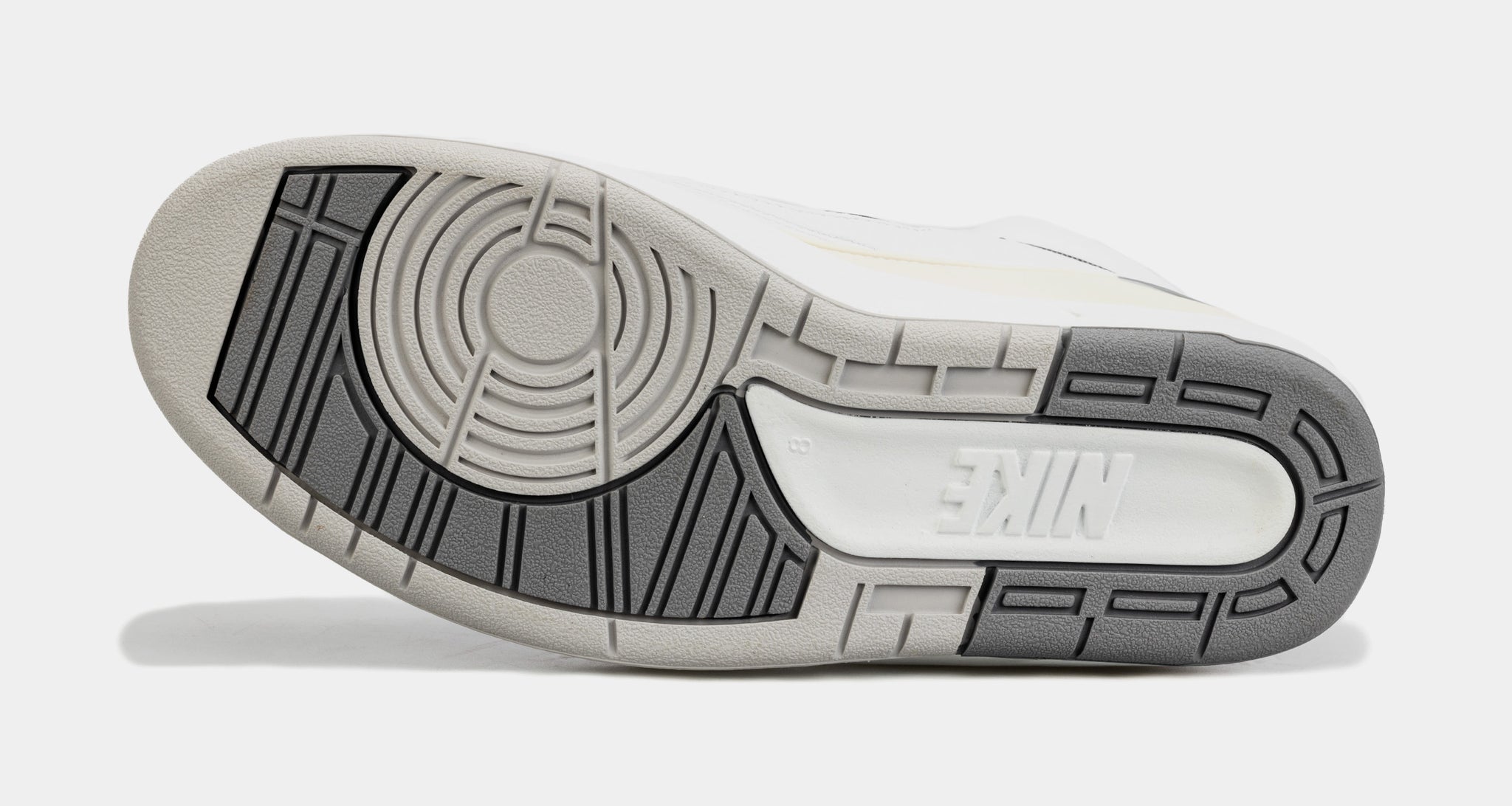 Air Jordan 2 Retro Cement Grey Mens Lifestyle Shoes (White/Grey)