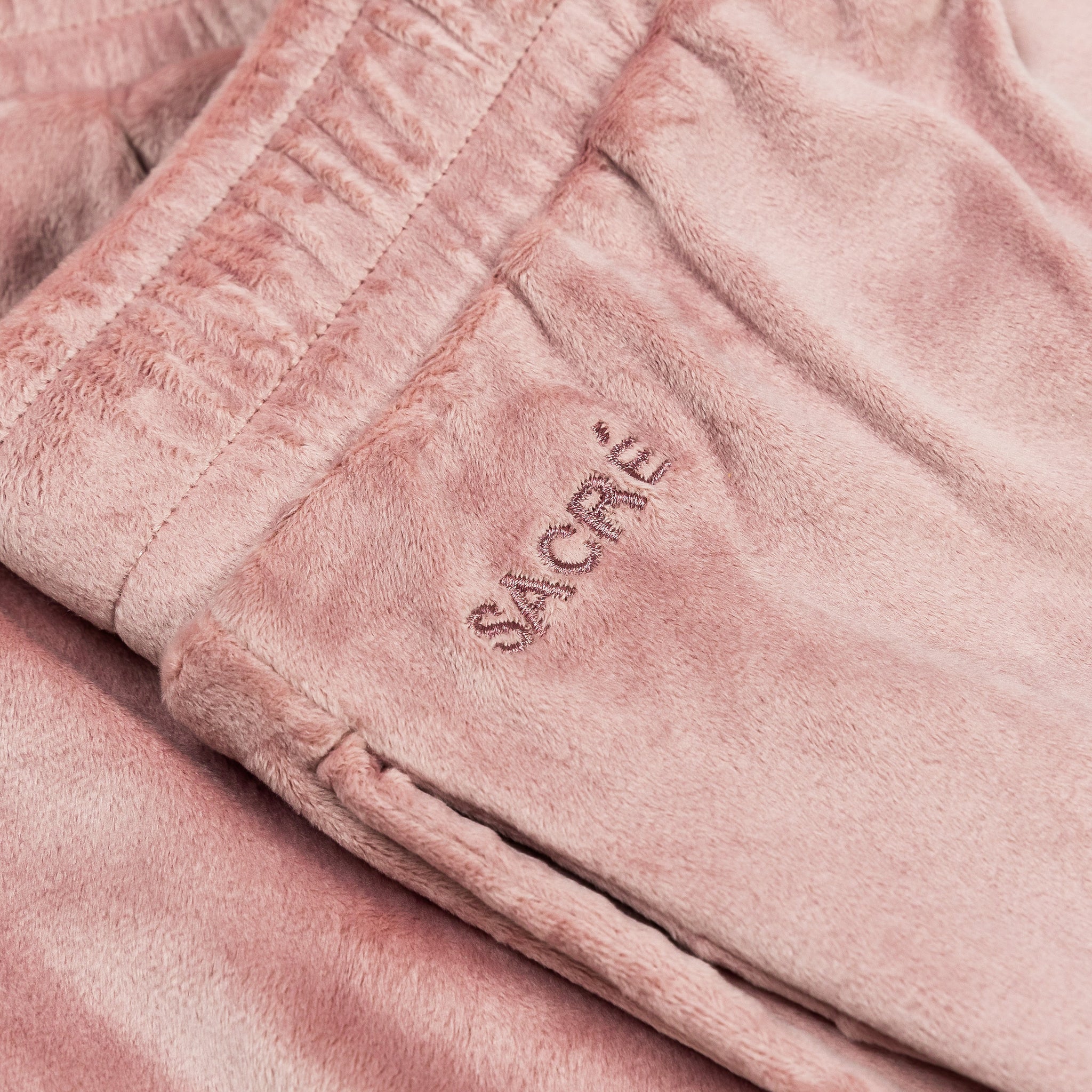 Solei Velour Jogger Womens Pants (Dusty Pink)