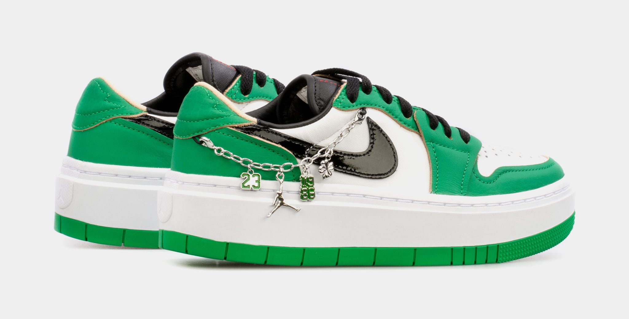Air Jordan 1 Elevate Low Lucky Green Womens Lifestyle Shoes (Green/White)