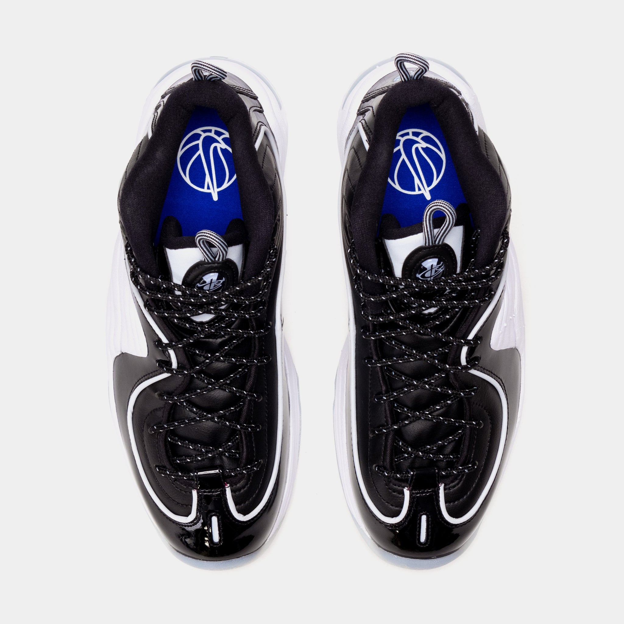 Nike Air Penny 2 Mens Basketball Shoes Black White Free Shipping 