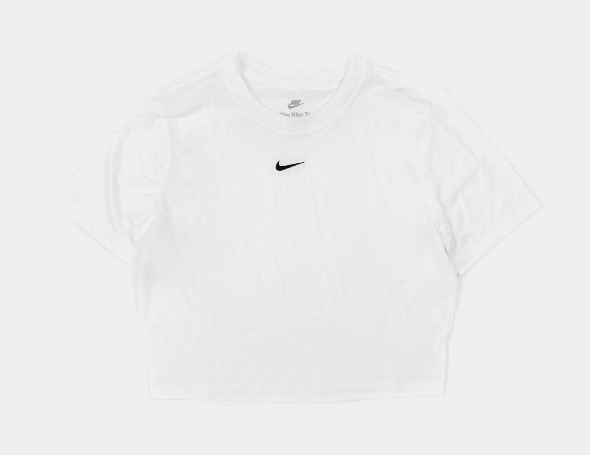 Nike NSW Essential Slim Fit Crop Womens Short Sleeve Shirt White FB2873-100  – Shoe Palace