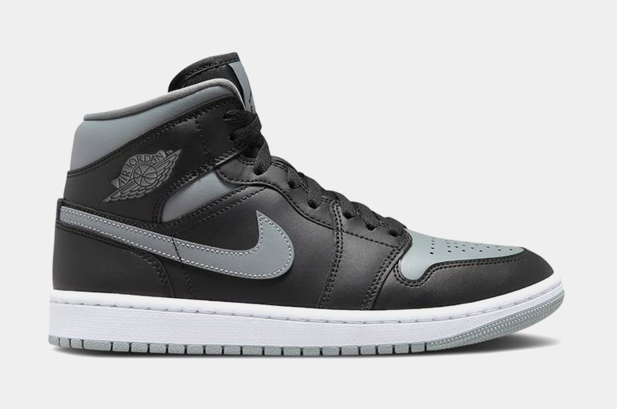 Jordan Air Jordan 1 Mid Shadow Womens Lifestyle Shoes Black Grey