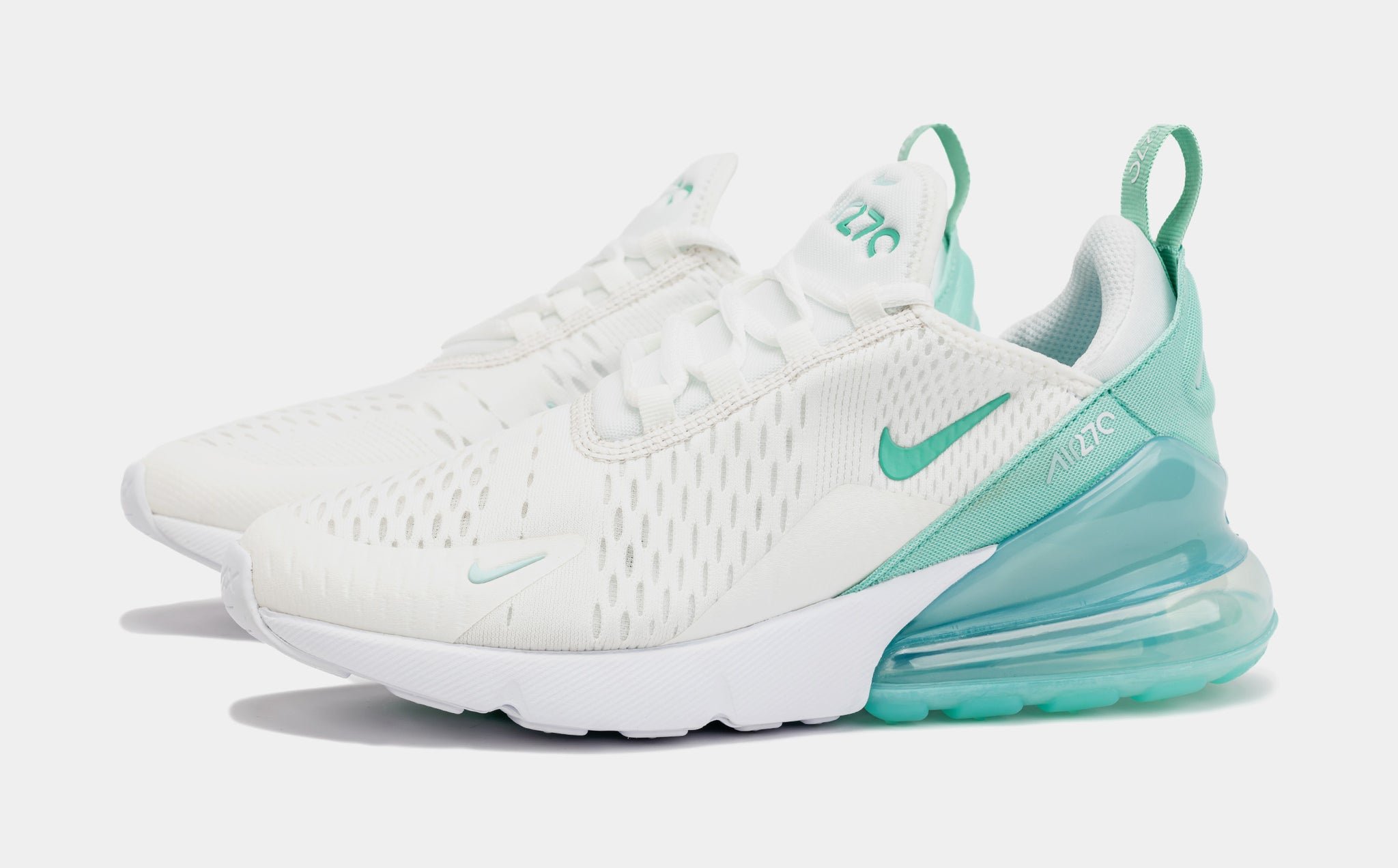 Nike Air Max 270 Grade School Lifestyle Shoes Summit White Jade Ice 943345 115 Shoe Palace