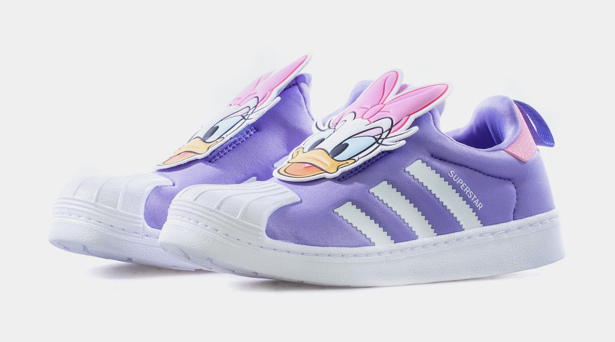 Adidas superstar on sale slip on purple